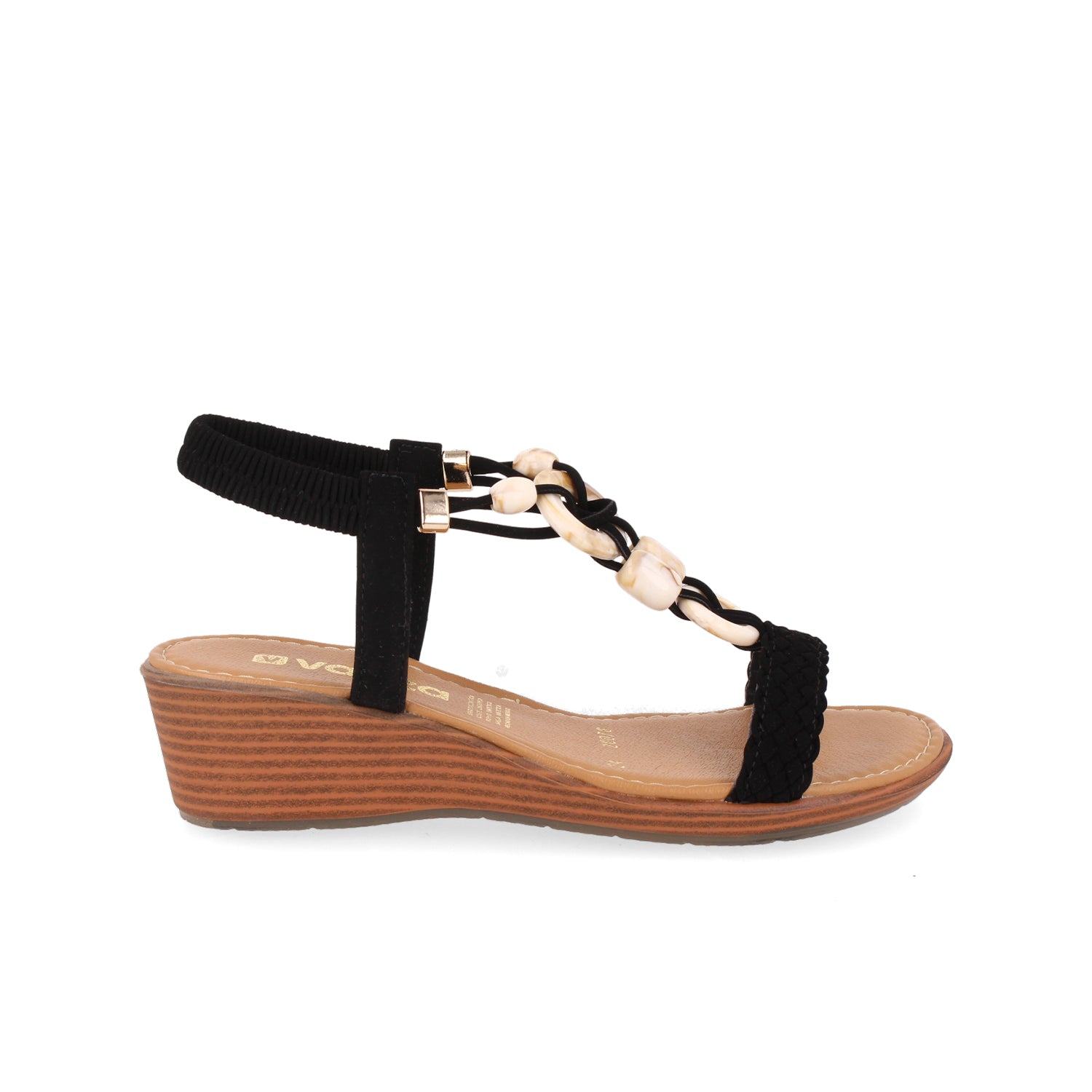 Sandalia Casual Vazza color Negro para Mujer