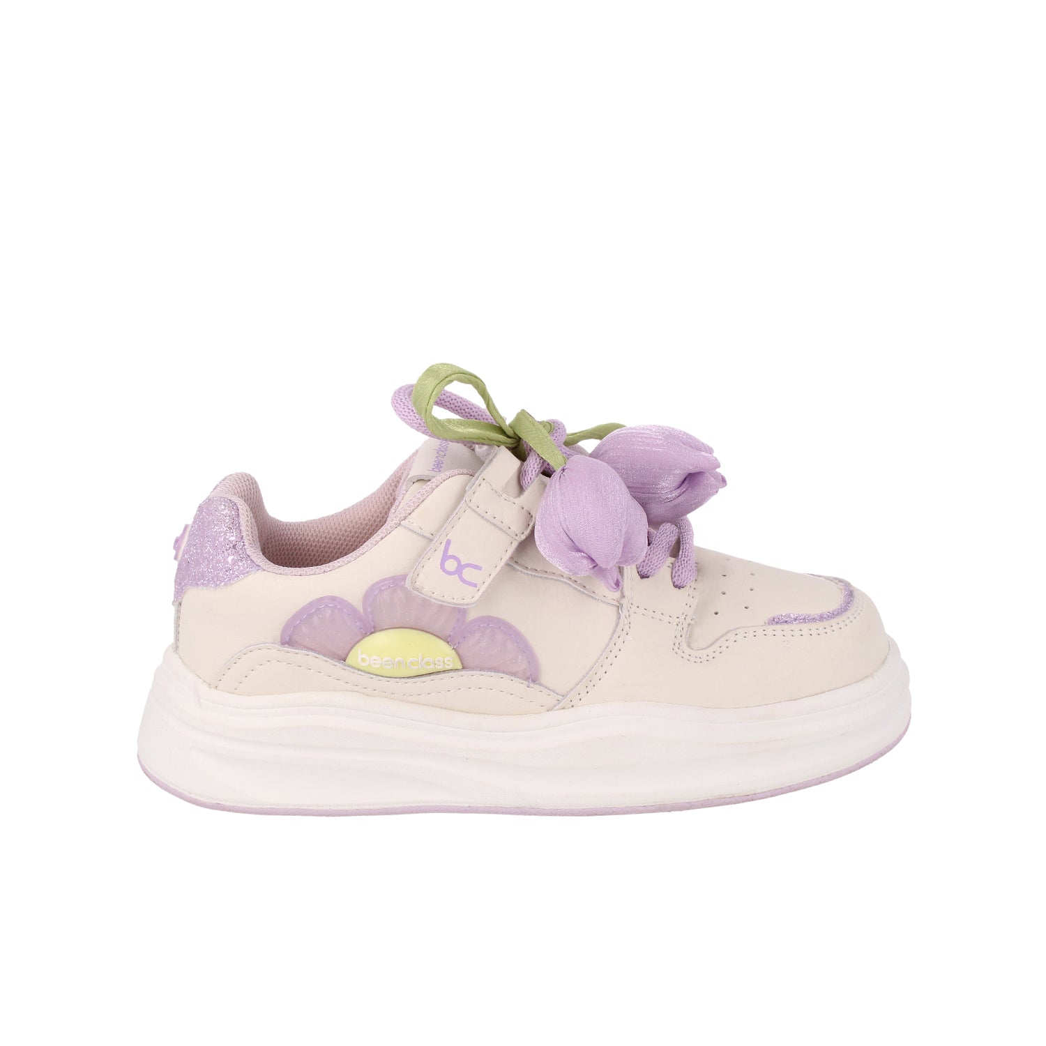 Tenis Urbano Been Class color Beige/Lila para Niña