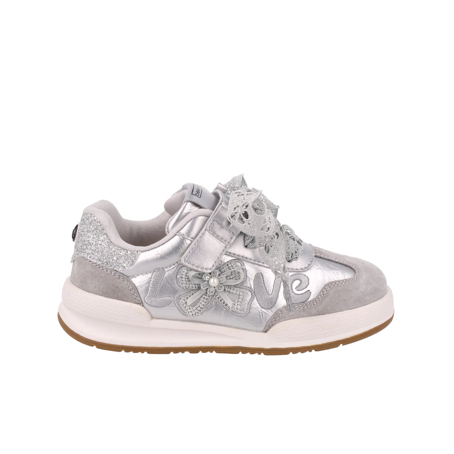 Tenis Urbano Been Class color Plata para Niña