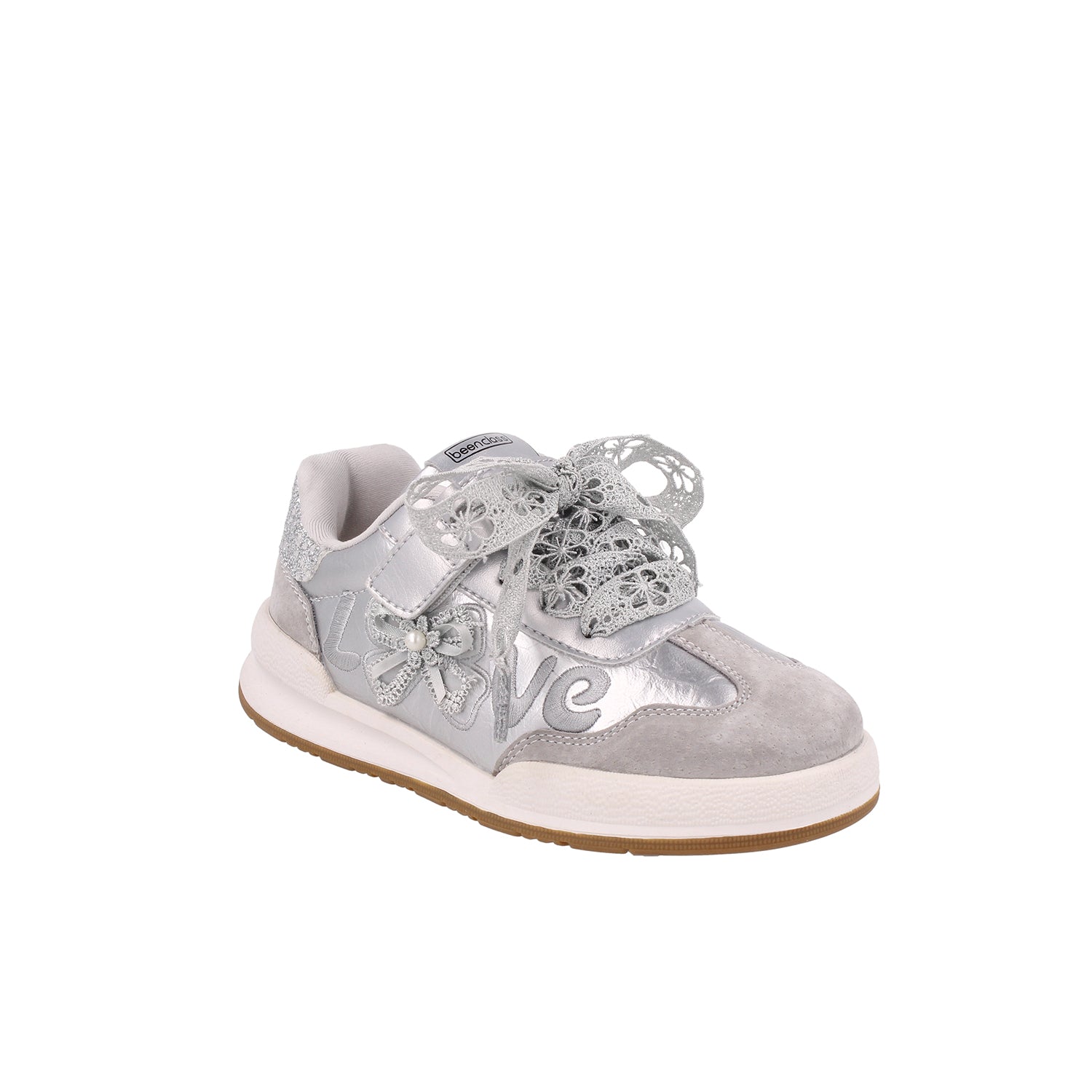 Tenis Urbano Been Class color Plata para Niña