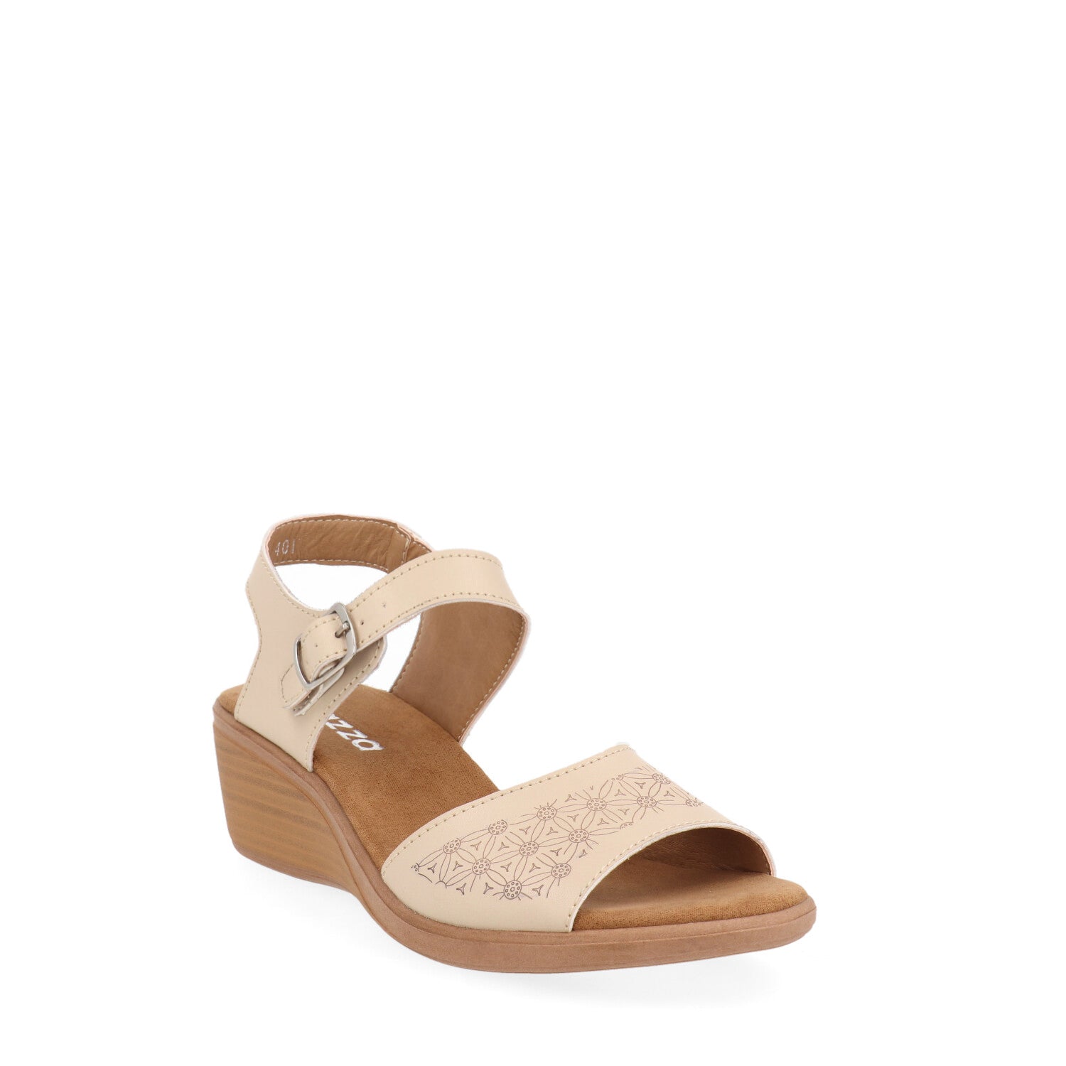 Sandalia Confort Vazza color Beige para Mujer