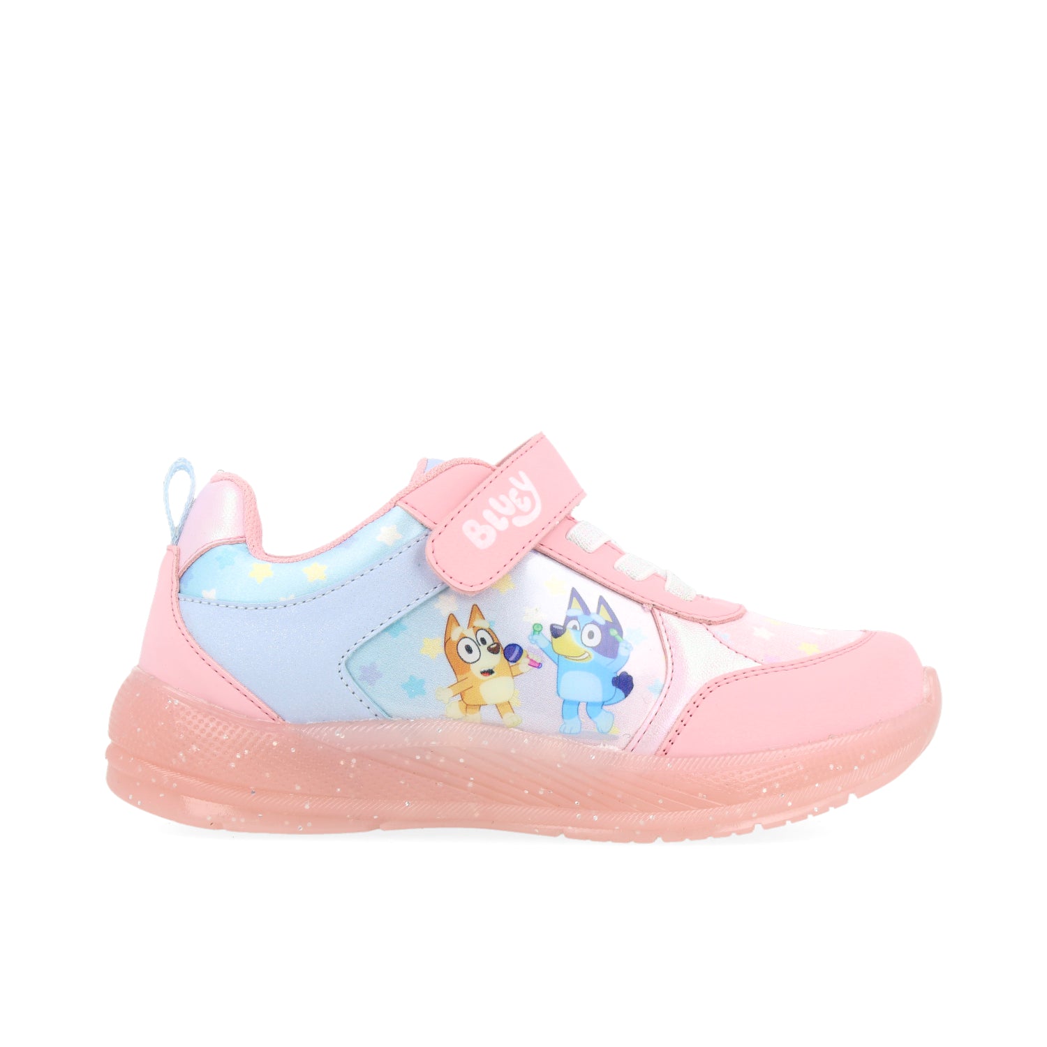 Tenis Urbano Tropicana color Rosa con luces y estampado de Bluey para Niña