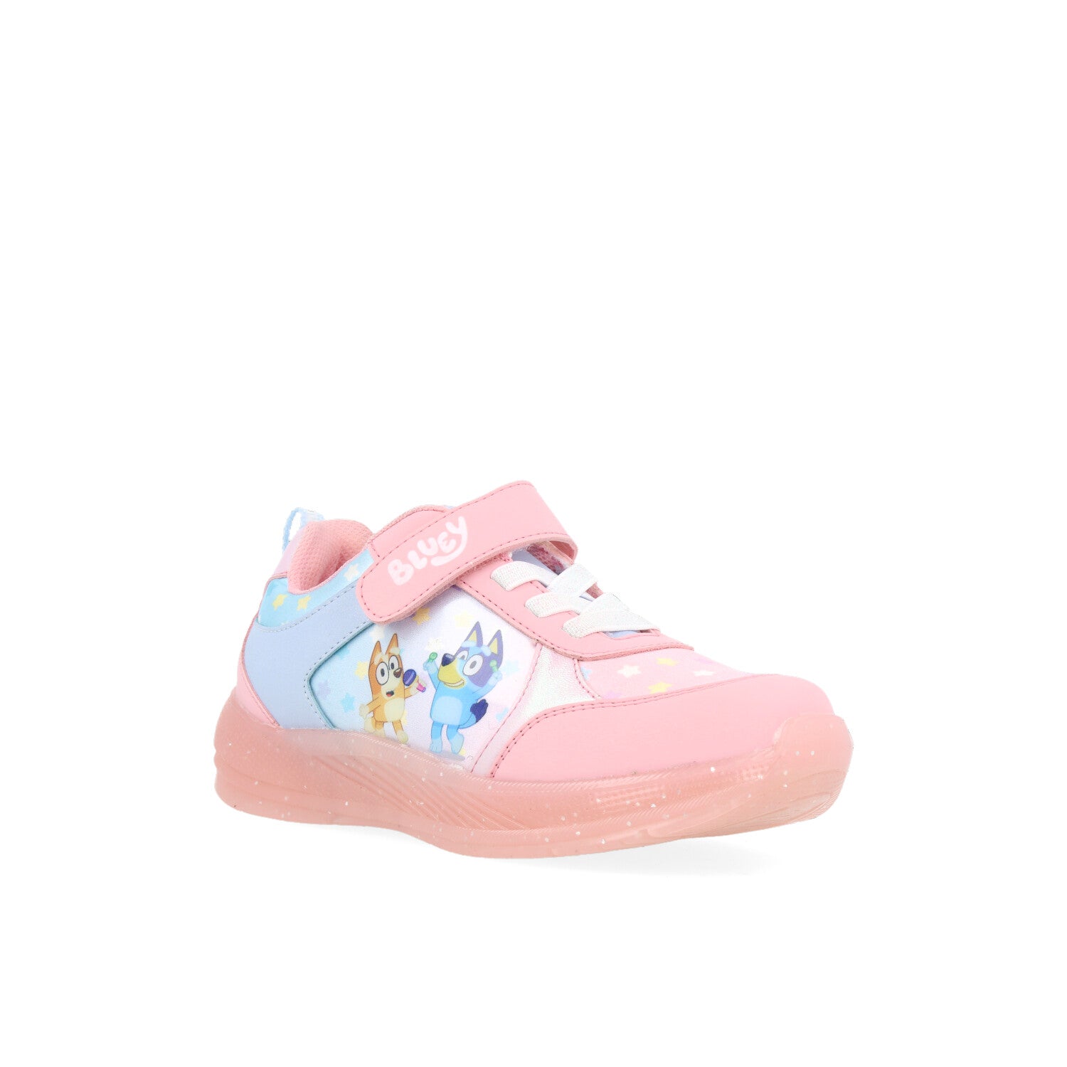 Tenis Urbano Tropicana color Rosa con luces y estampado de Bluey para Niña