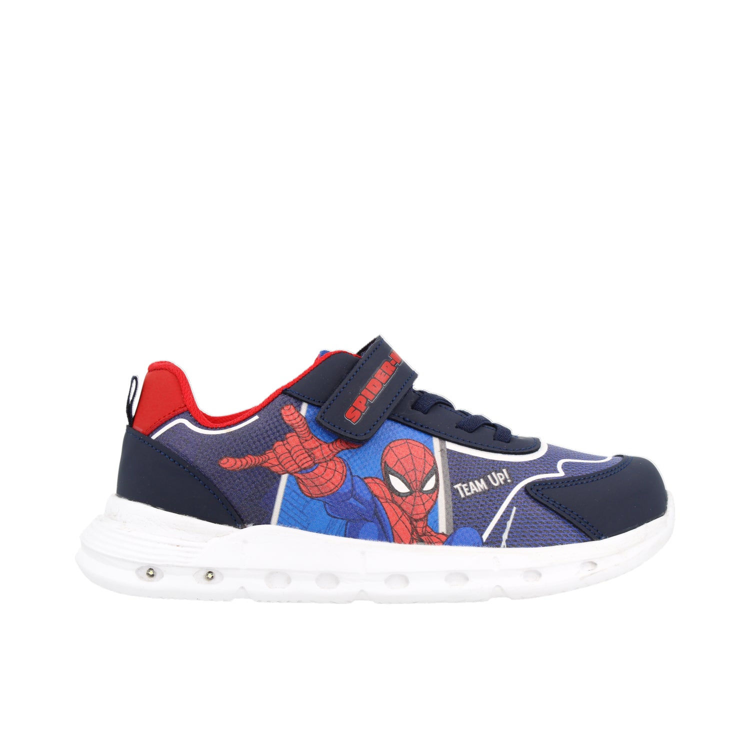 Tenis Urbano Tropicana color Azul para Niño de Spider Man con luces