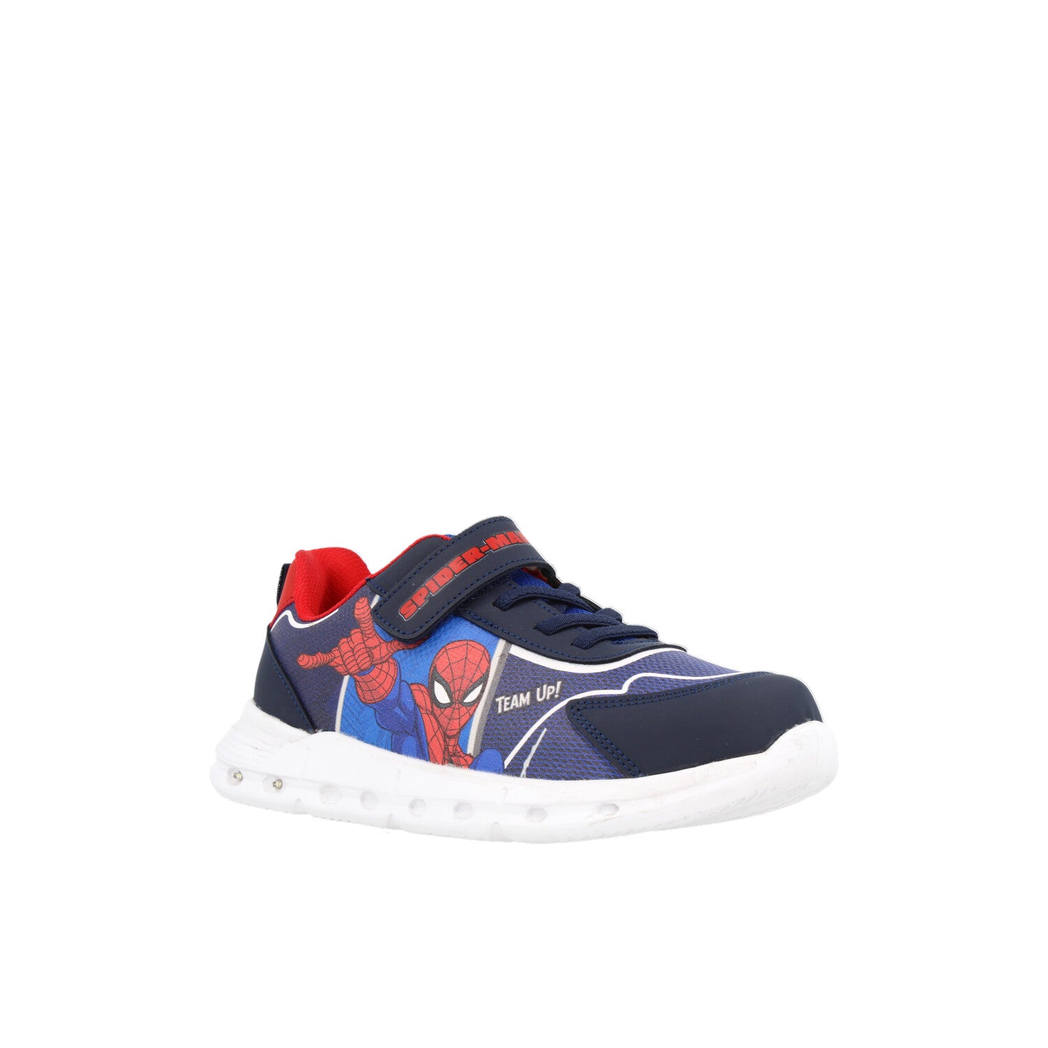 Tenis Urbano Tropicana color Azul para Niño de Spider Man con luces