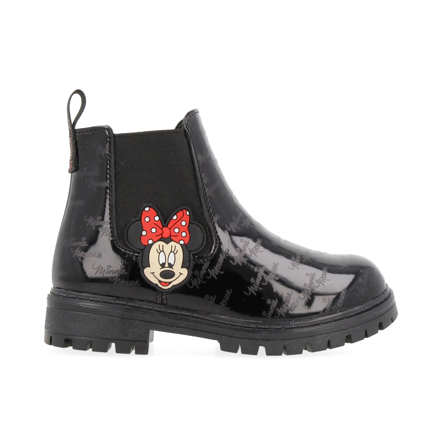 Botin Casual Tropicana color Negro para Niña de Minnie Mouse