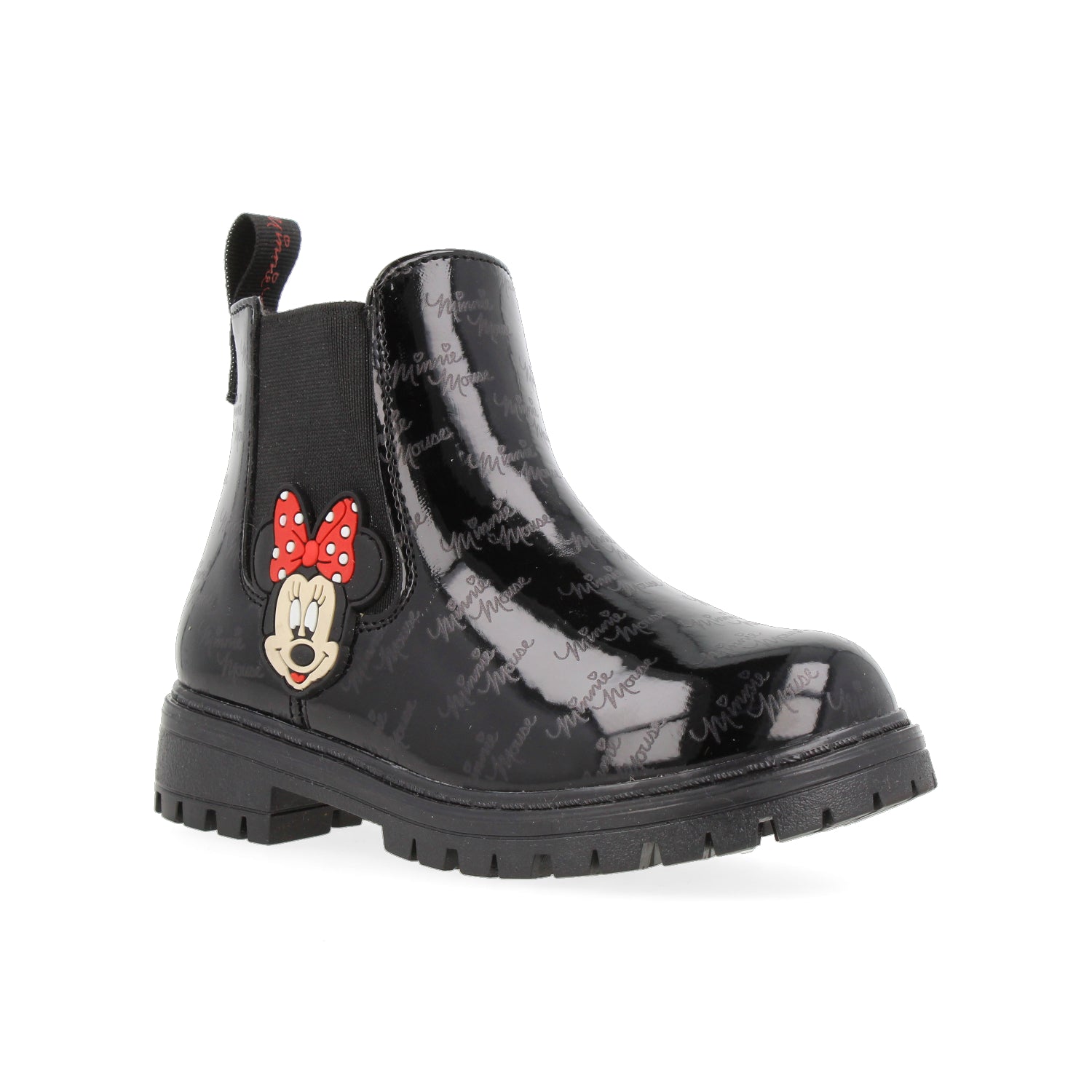 Botin Casual Tropicana color Negro para Niña de Minnie Mouse