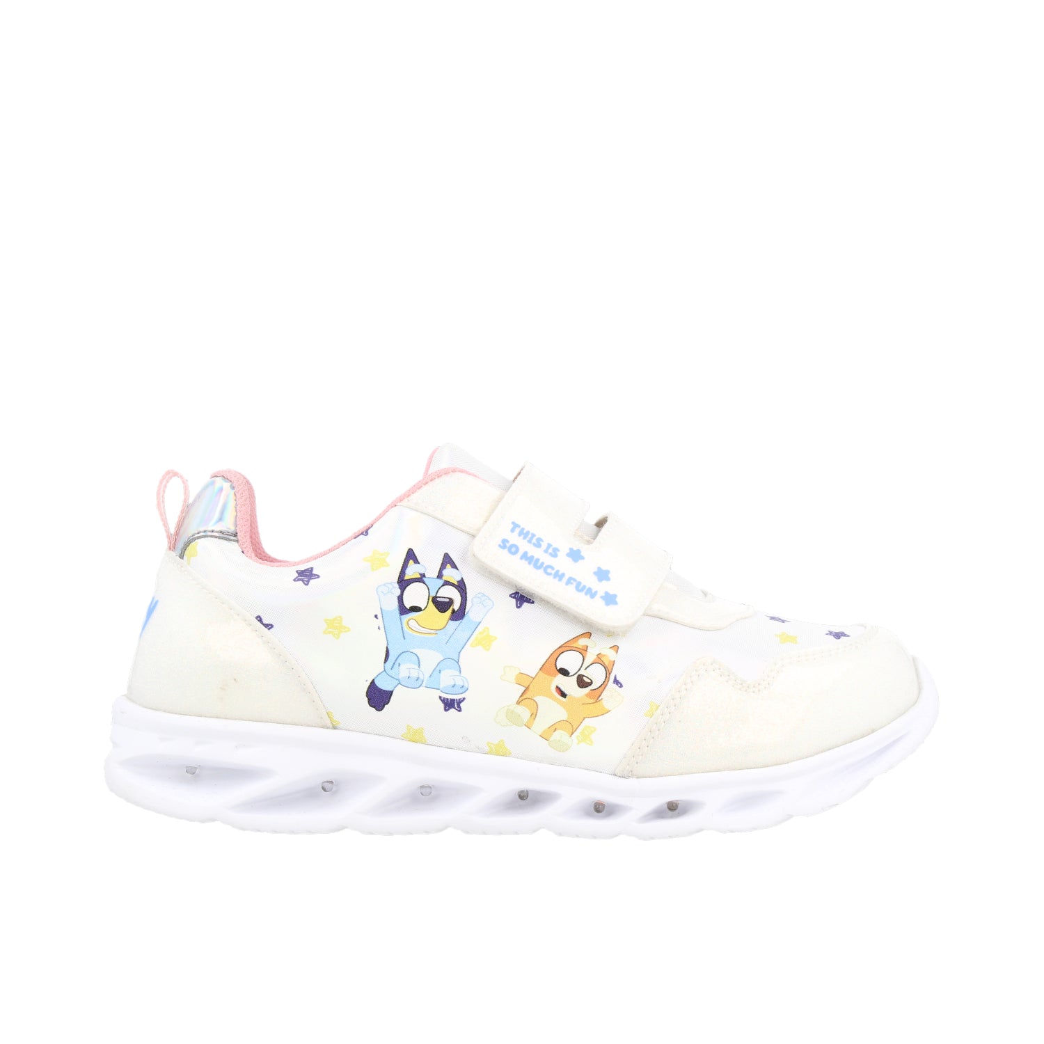 Tenis Urbano Tropicana color Blanco para Niña de Bluey con Luces