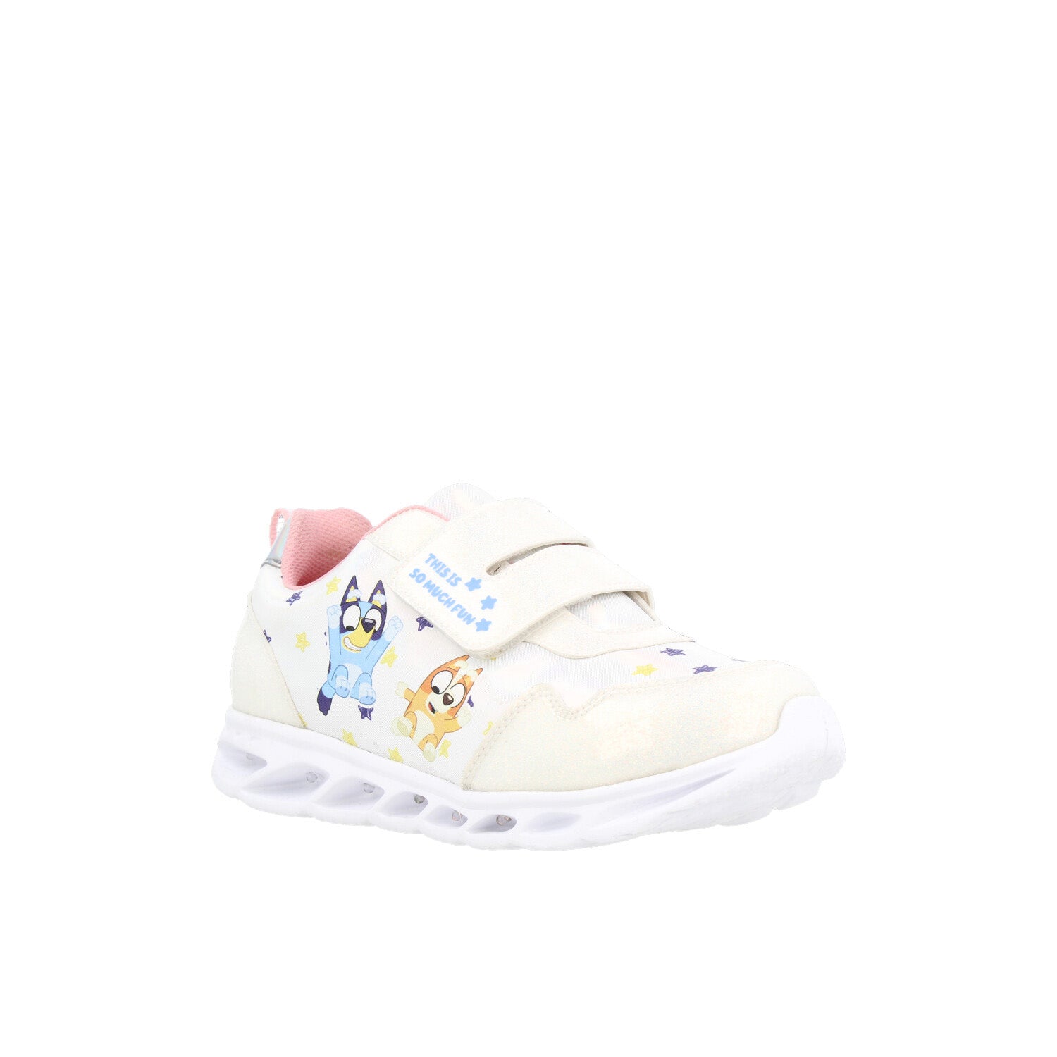 Tenis Urbano Tropicana color Blanco para Niña de Bluey con Luces