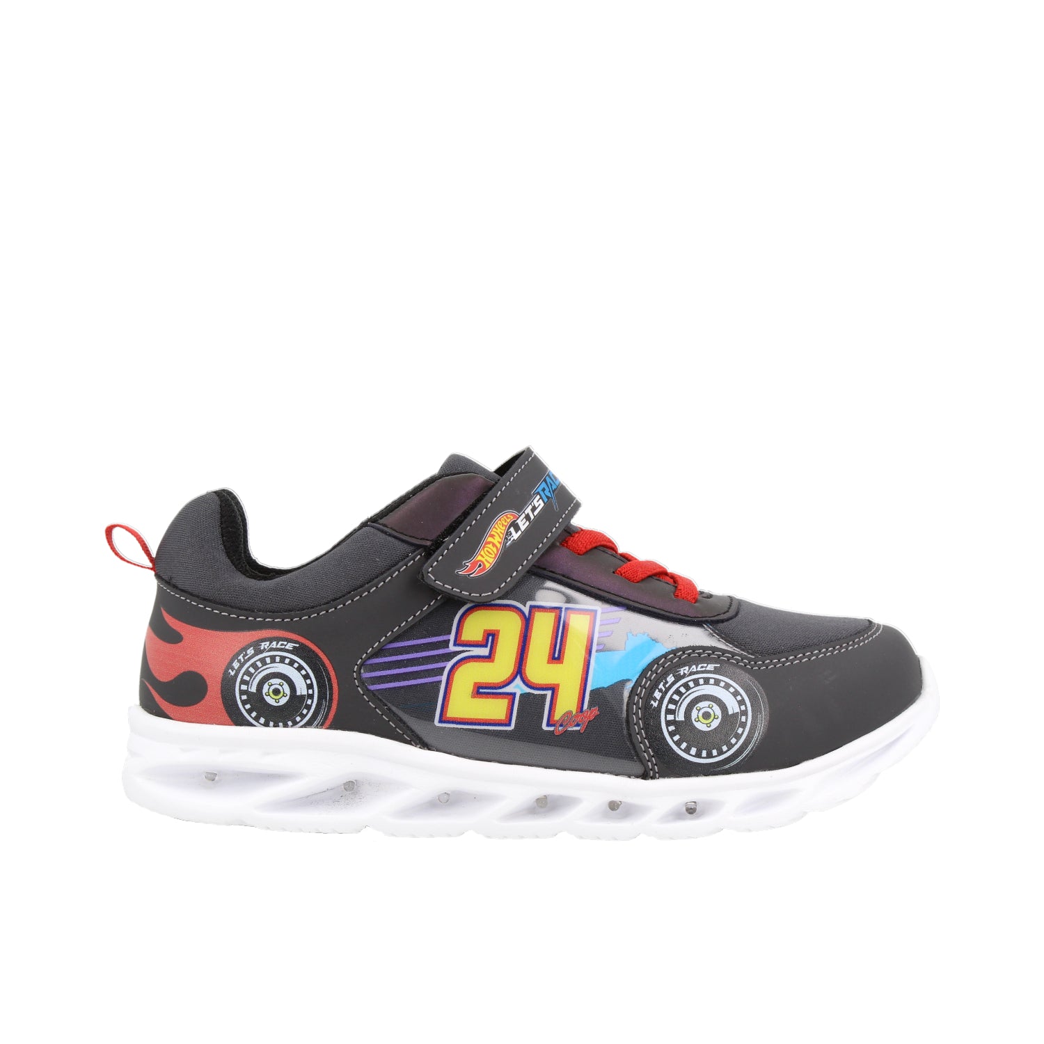 Tenis Urbano Tropicana color Gris para Niño de Hot Wheels con Luces
