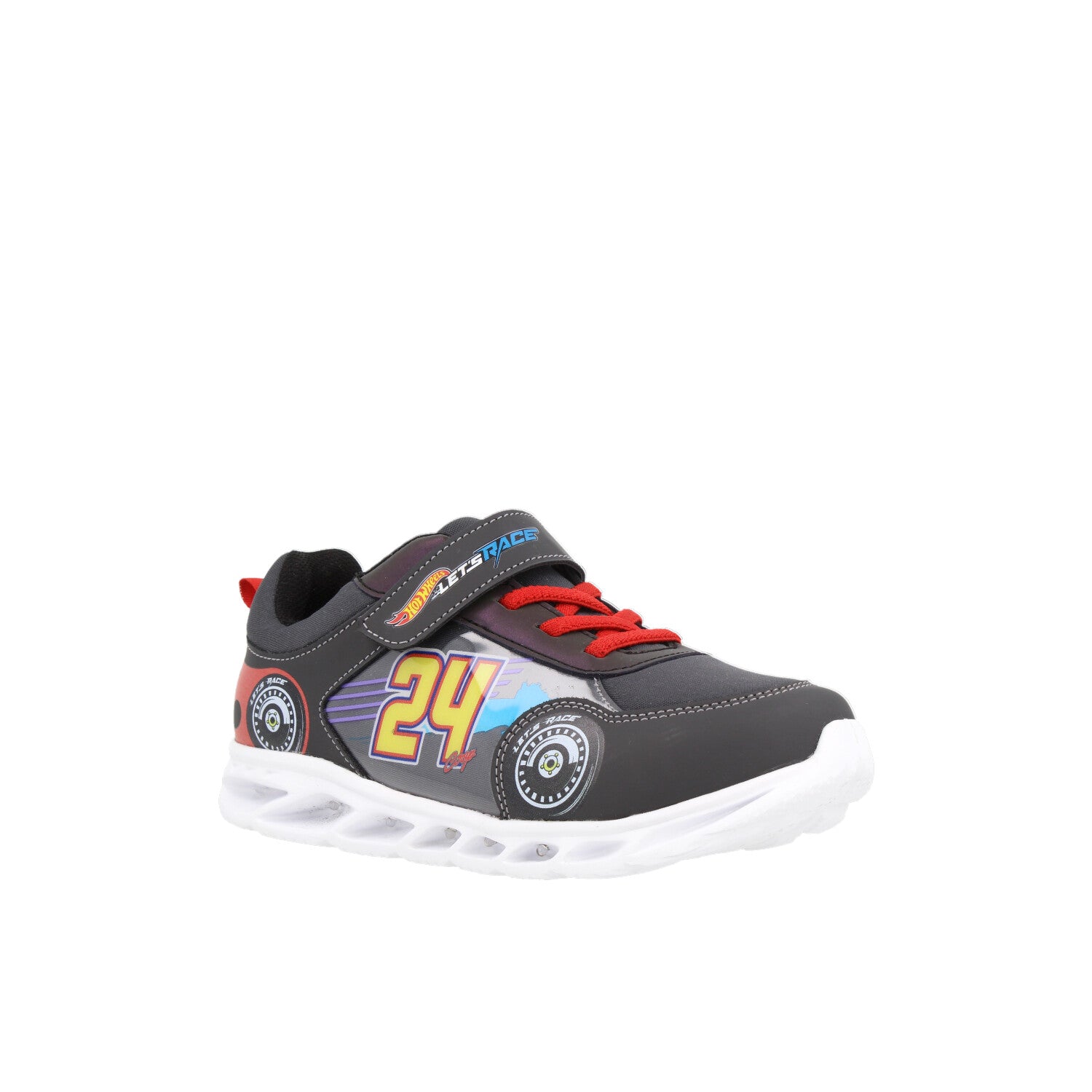 Tenis Urbano Tropicana color Gris para Niño de Hot Wheels con Luces