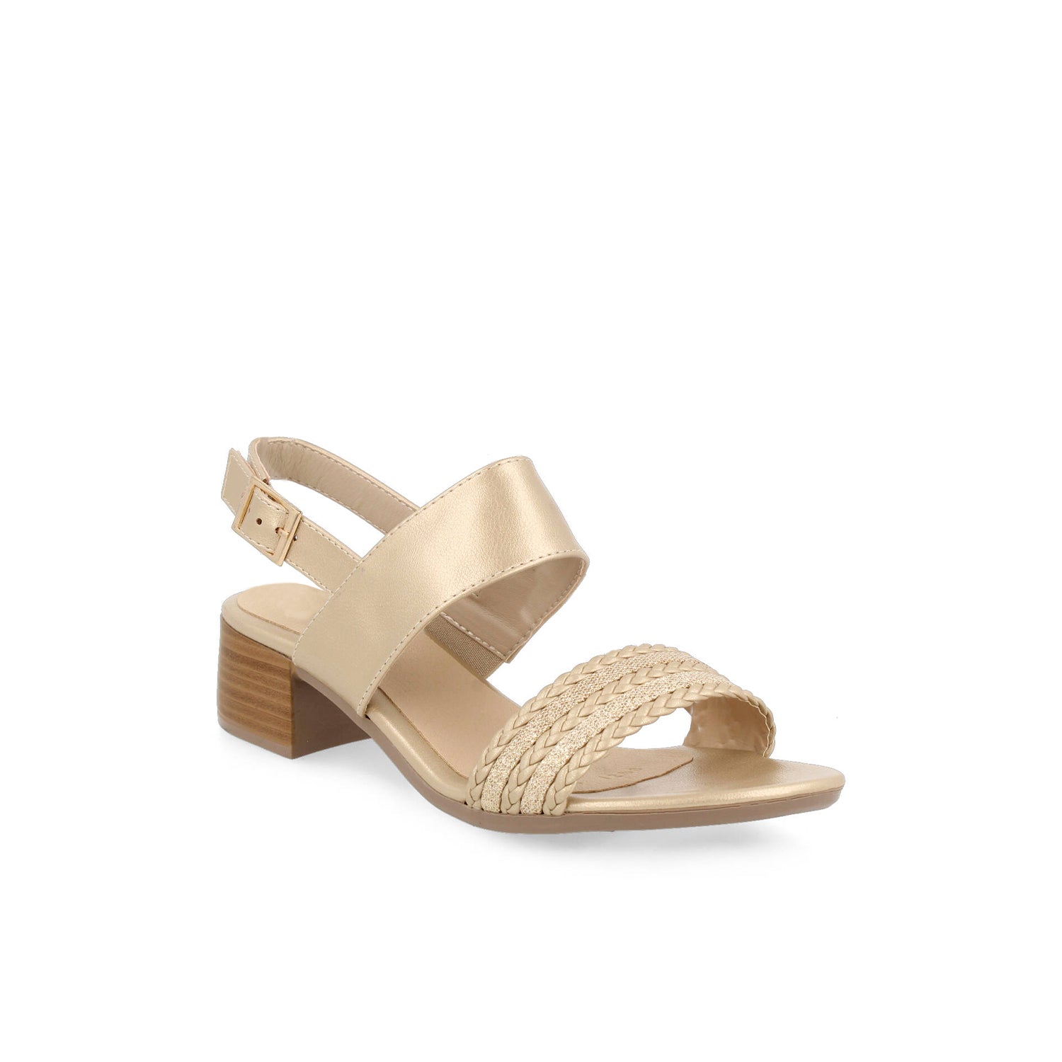 Zapatilla de Vestir Vazza color Oro para Mujer