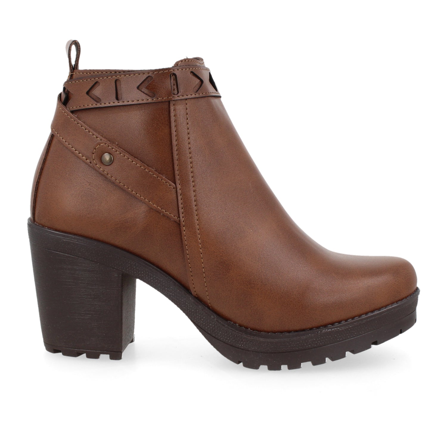 Botin Casual Vazza color Cognac para Mujer