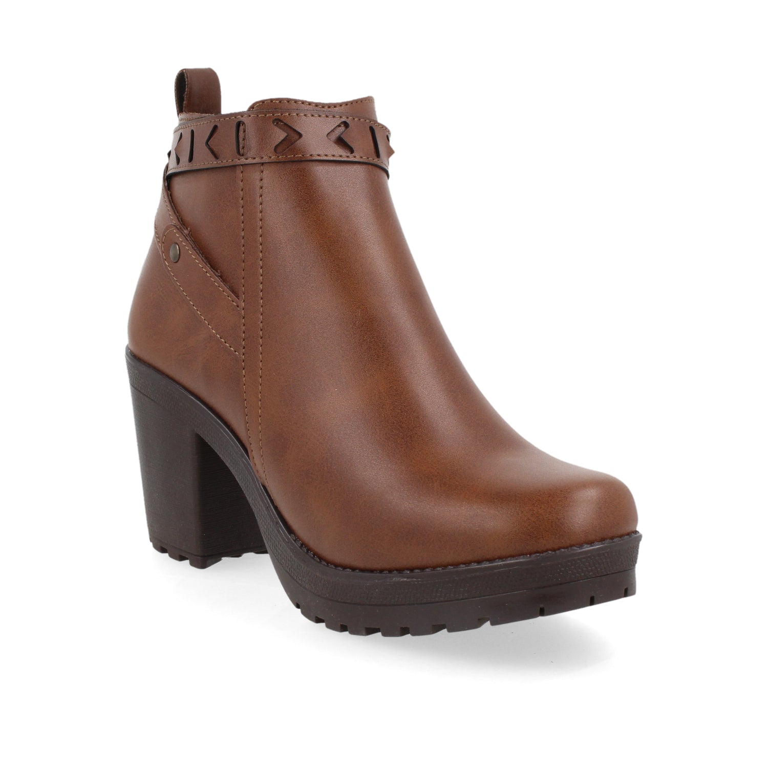 Botin Casual Vazza color Cognac para Mujer