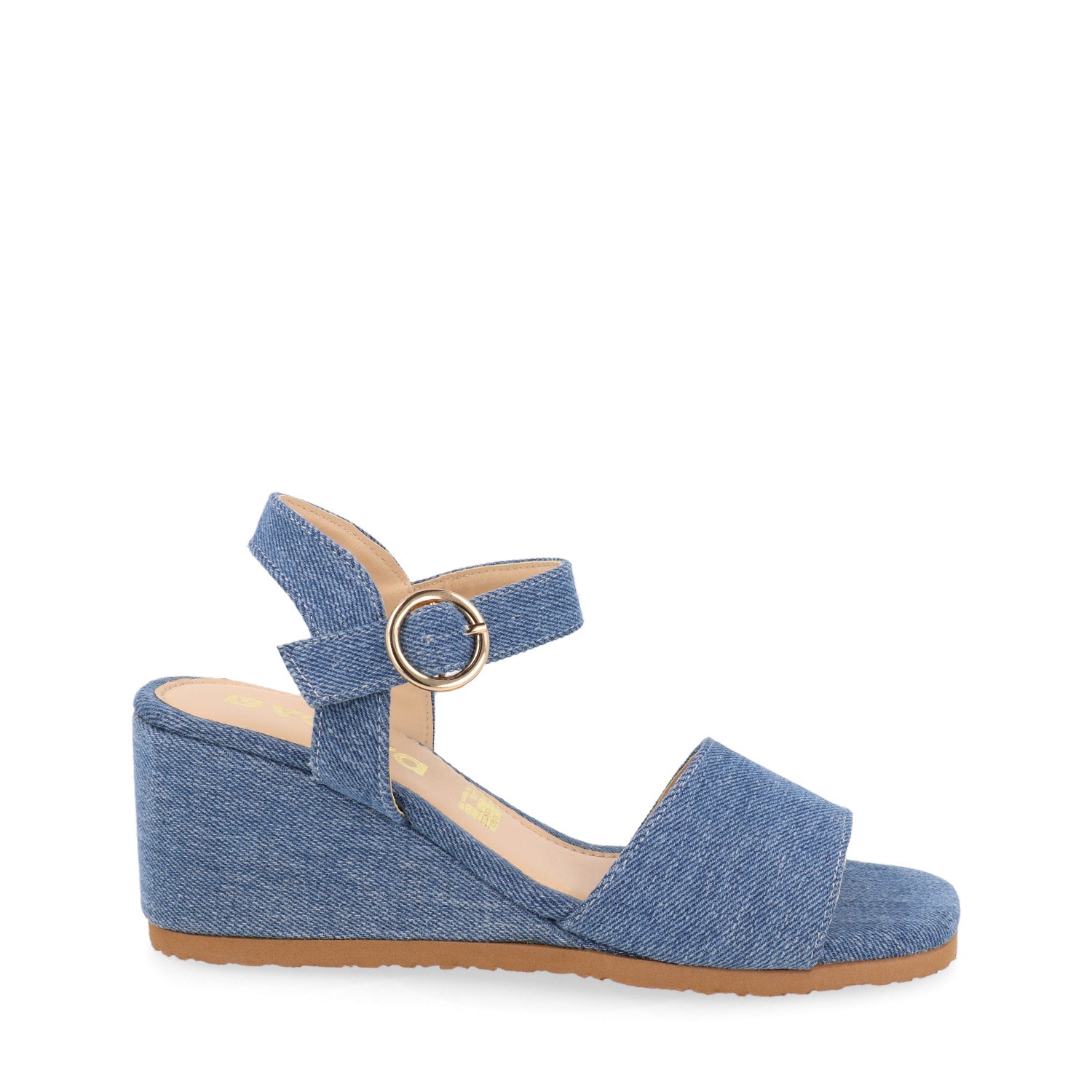 Sandalia Casual Vazza color Mezclilla para Mujer