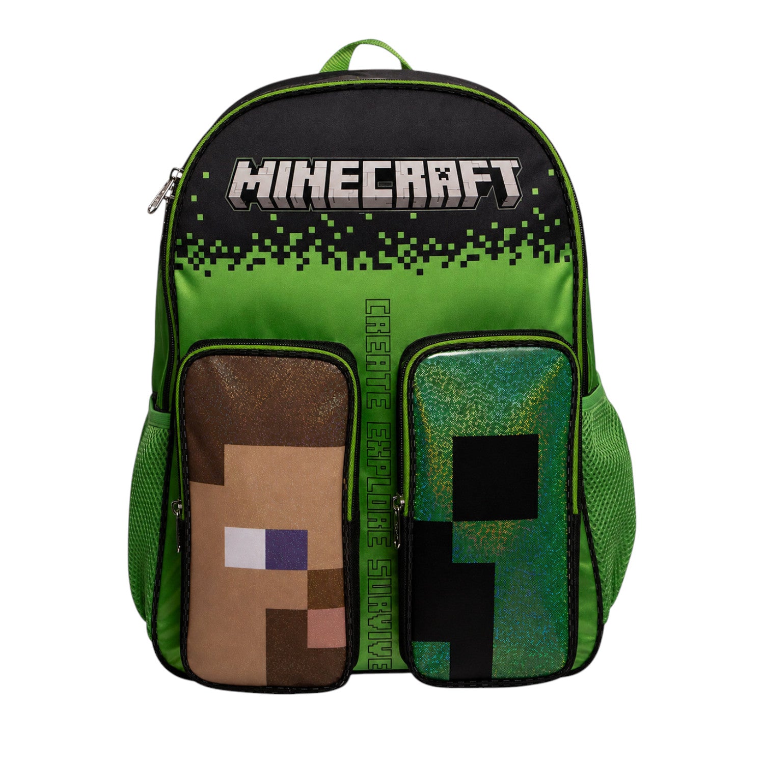 Mochila Ruz de Minecraft color Verde para Niño