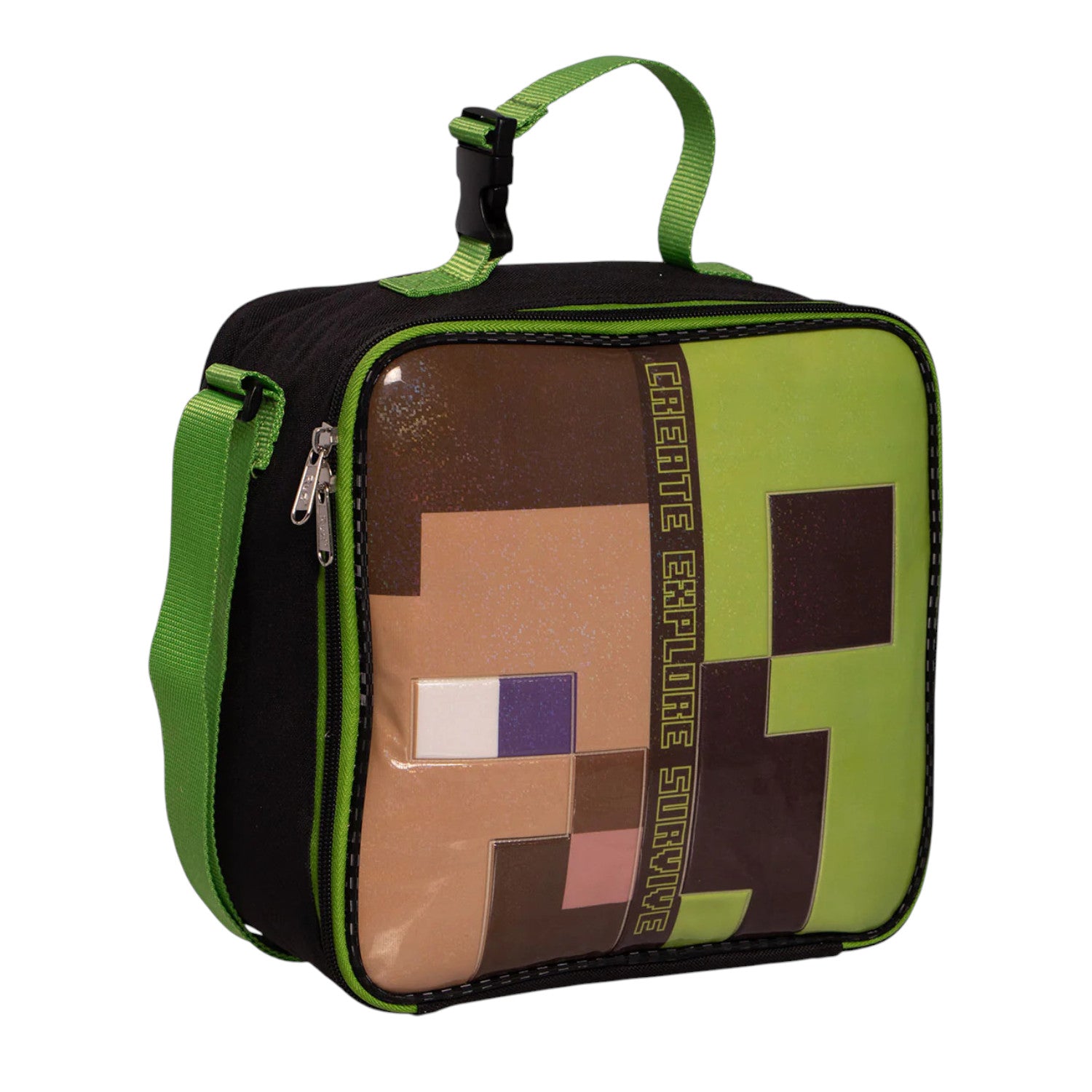 Lonchera Ruz de Minecraft color Verde para Niño
