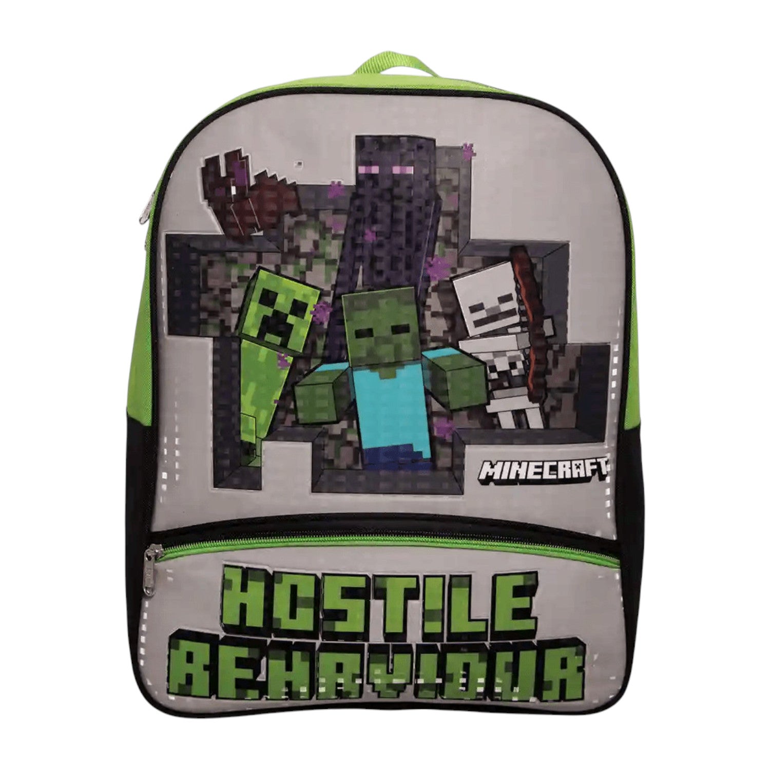 Mochila Ruz de Minecraf color Verde para Niño