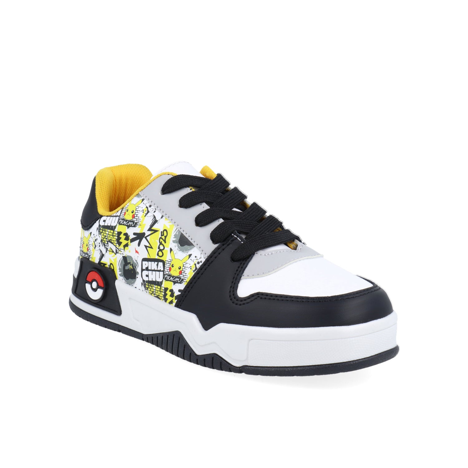 Tenis Urbano Pokemon color Negro con blanco para Junior Niño