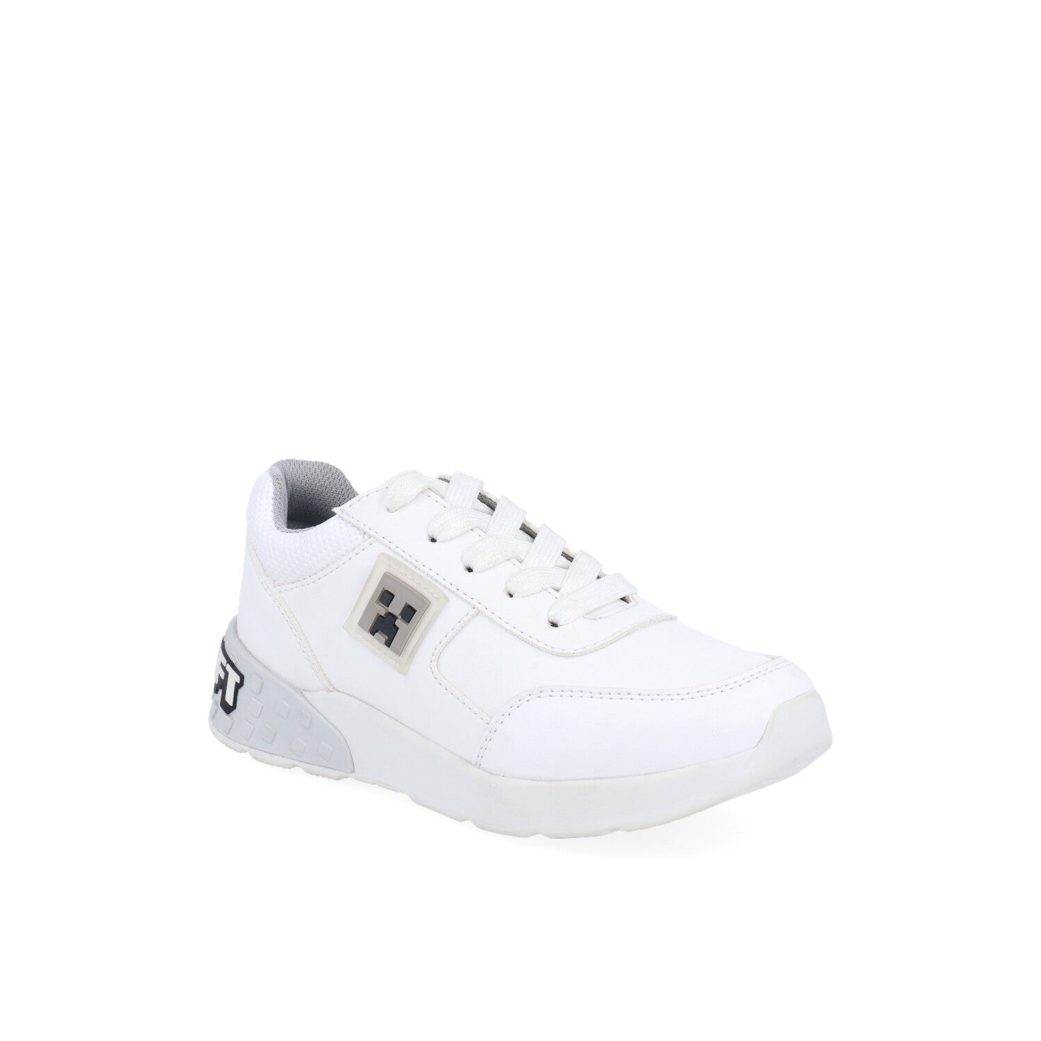 Tenis Casual Minecraft color Blanco para Junior Niño