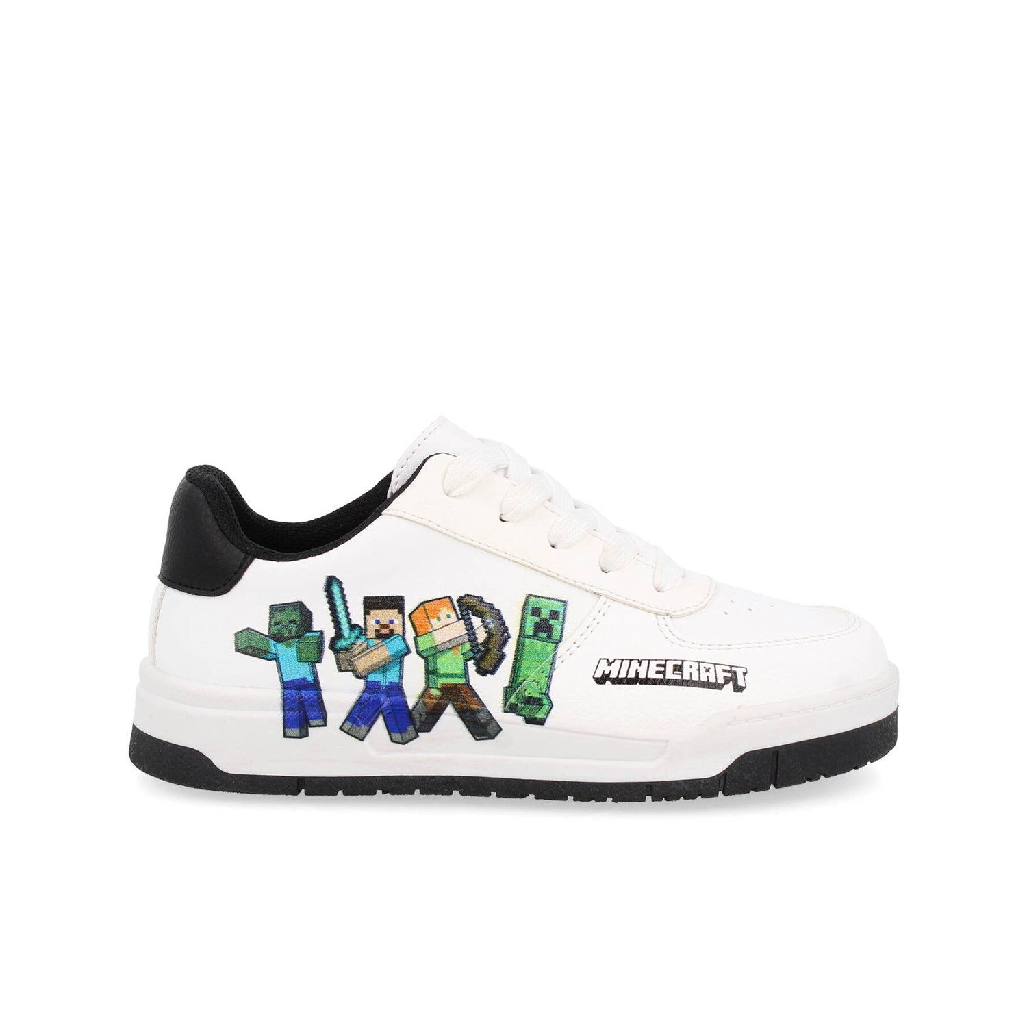 Tenis Urbano Minecraft color Blanco para Ni–o