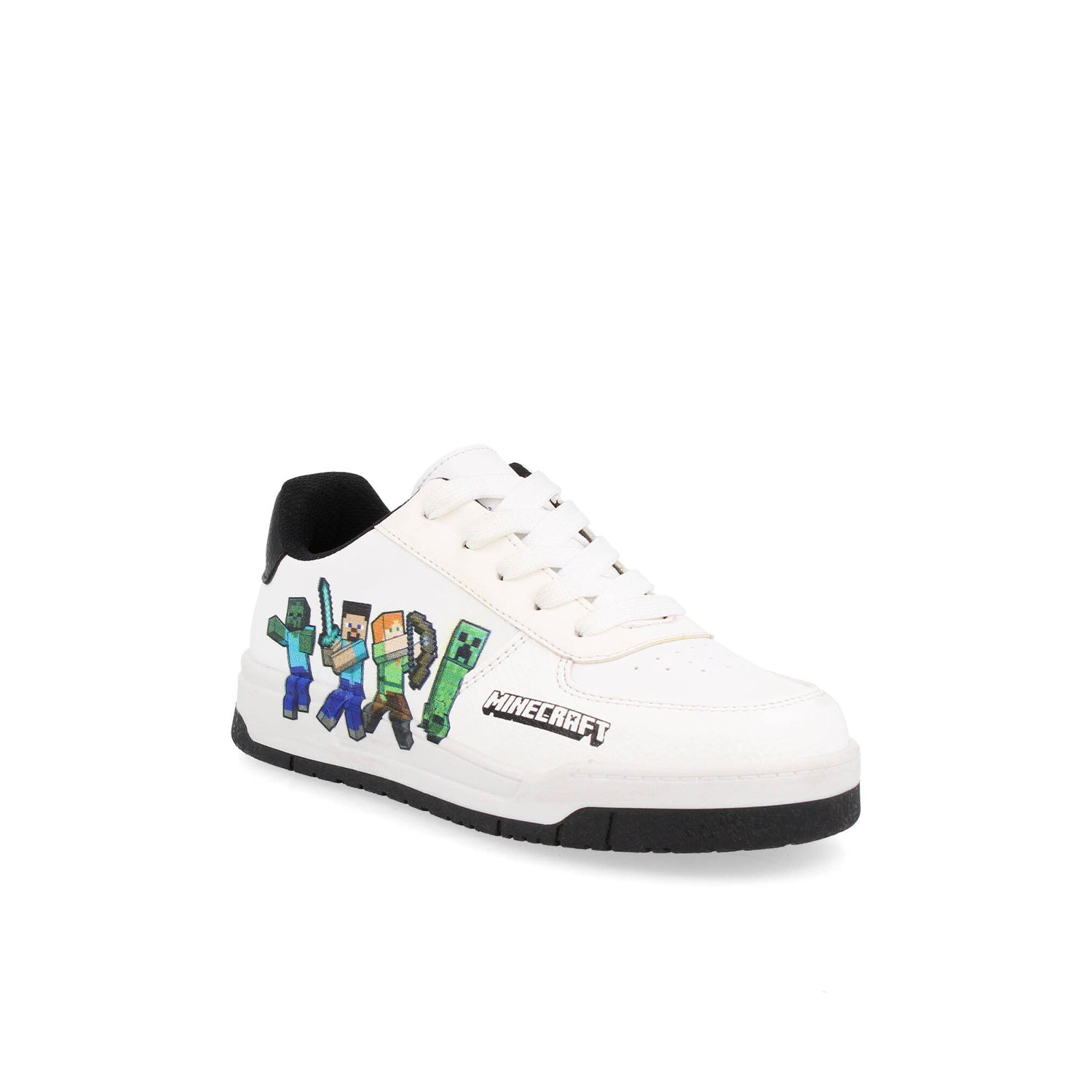 Tenis Urbano Minecraft color Blanco para Ni–o