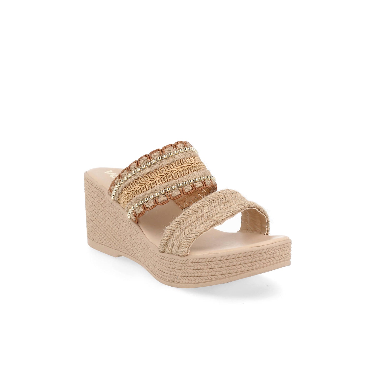 Sandalia Casual Vazza color Beige para Mujer