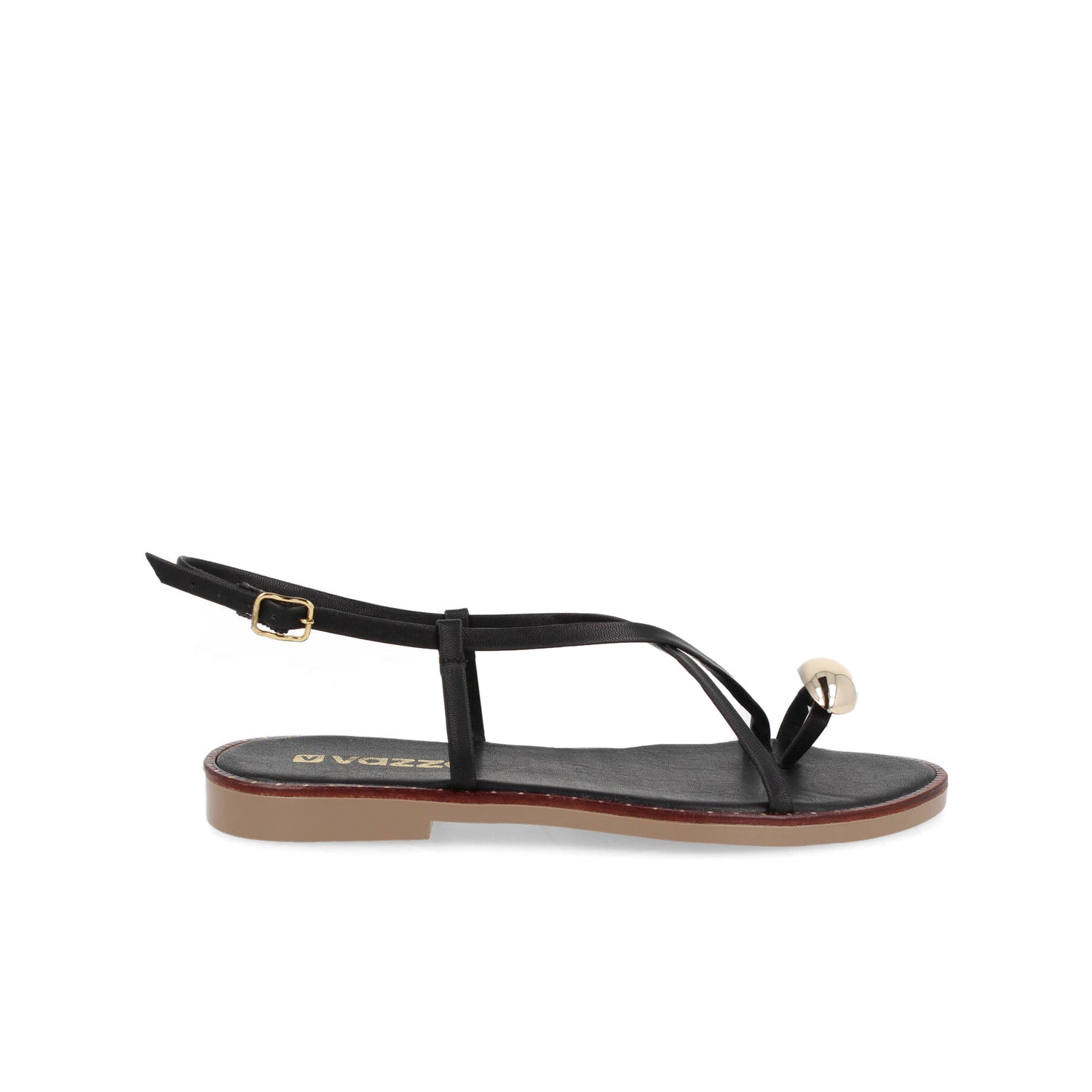 Sandalia Casual Vazza color Negro para Mujer