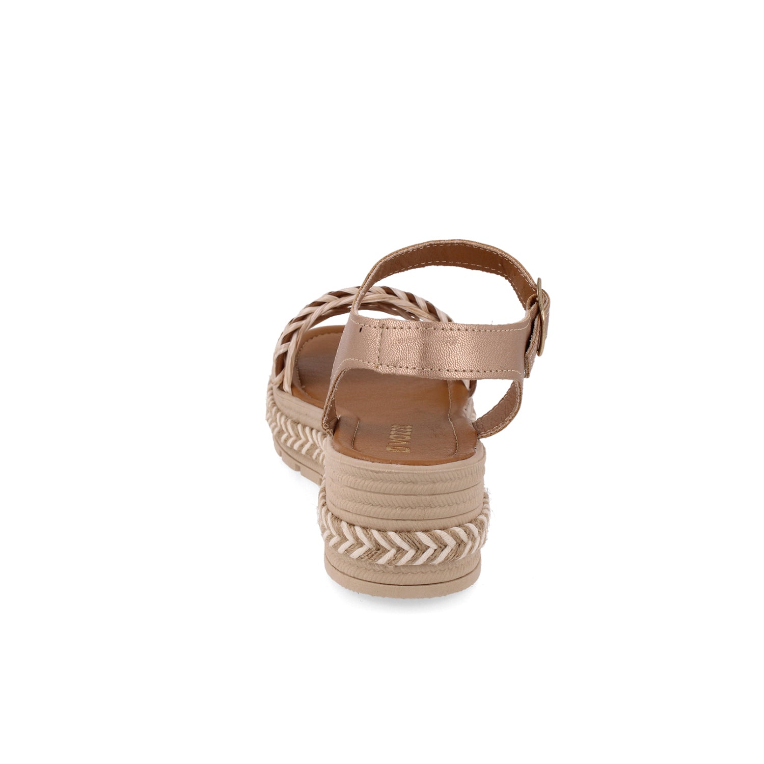 Sandalia Casual Vazza color Oro para Mujer