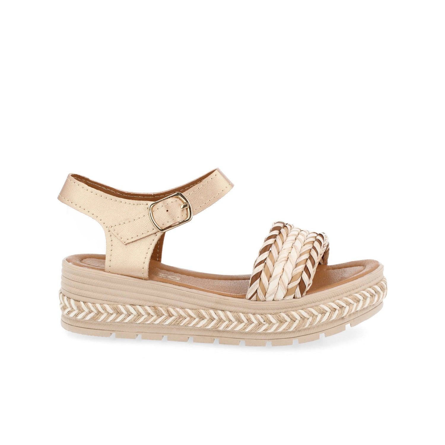 Sandalia Casual Vazza color Maquillaje para Mujer