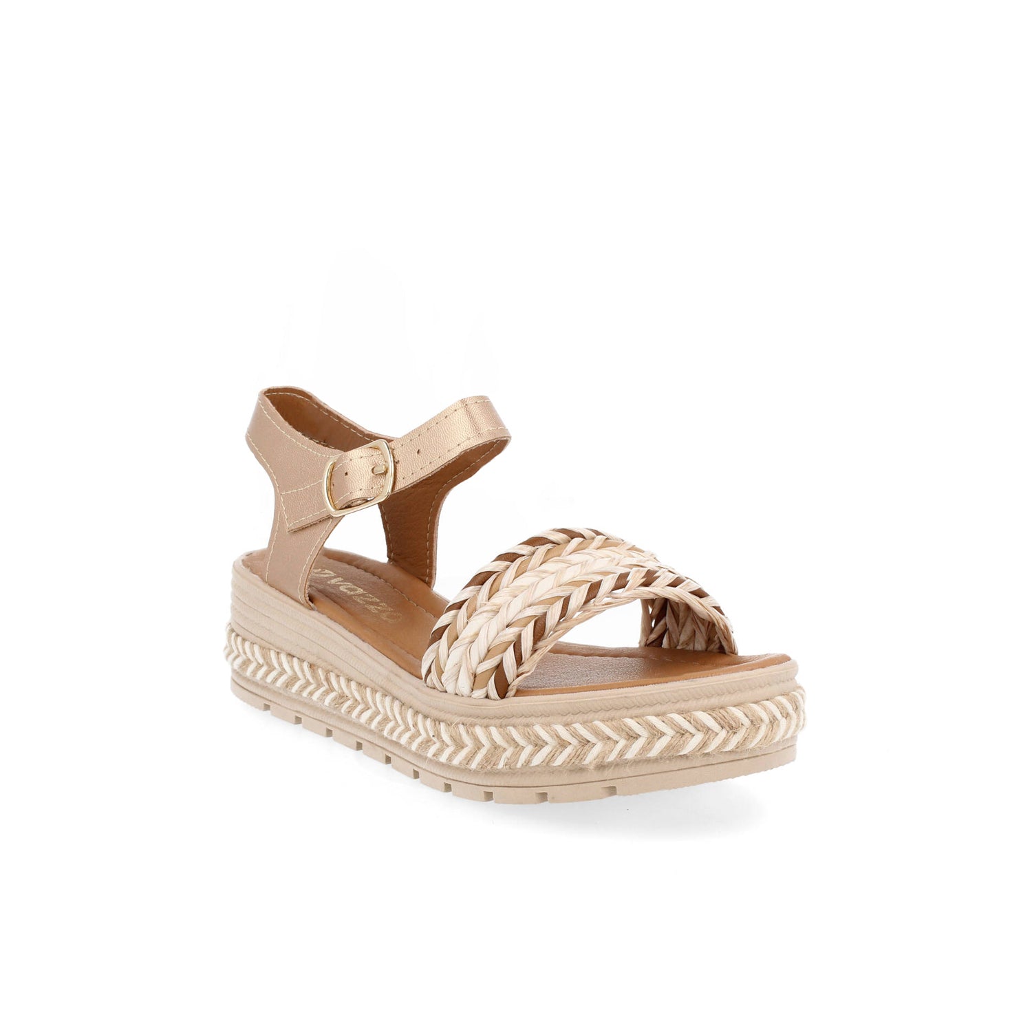 Sandalia Casual Vazza color Maquillaje para Mujer