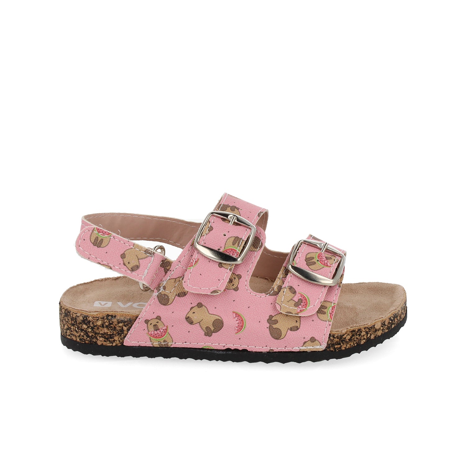 Sandalia Casual Vazza color Rosa capibara para Niña