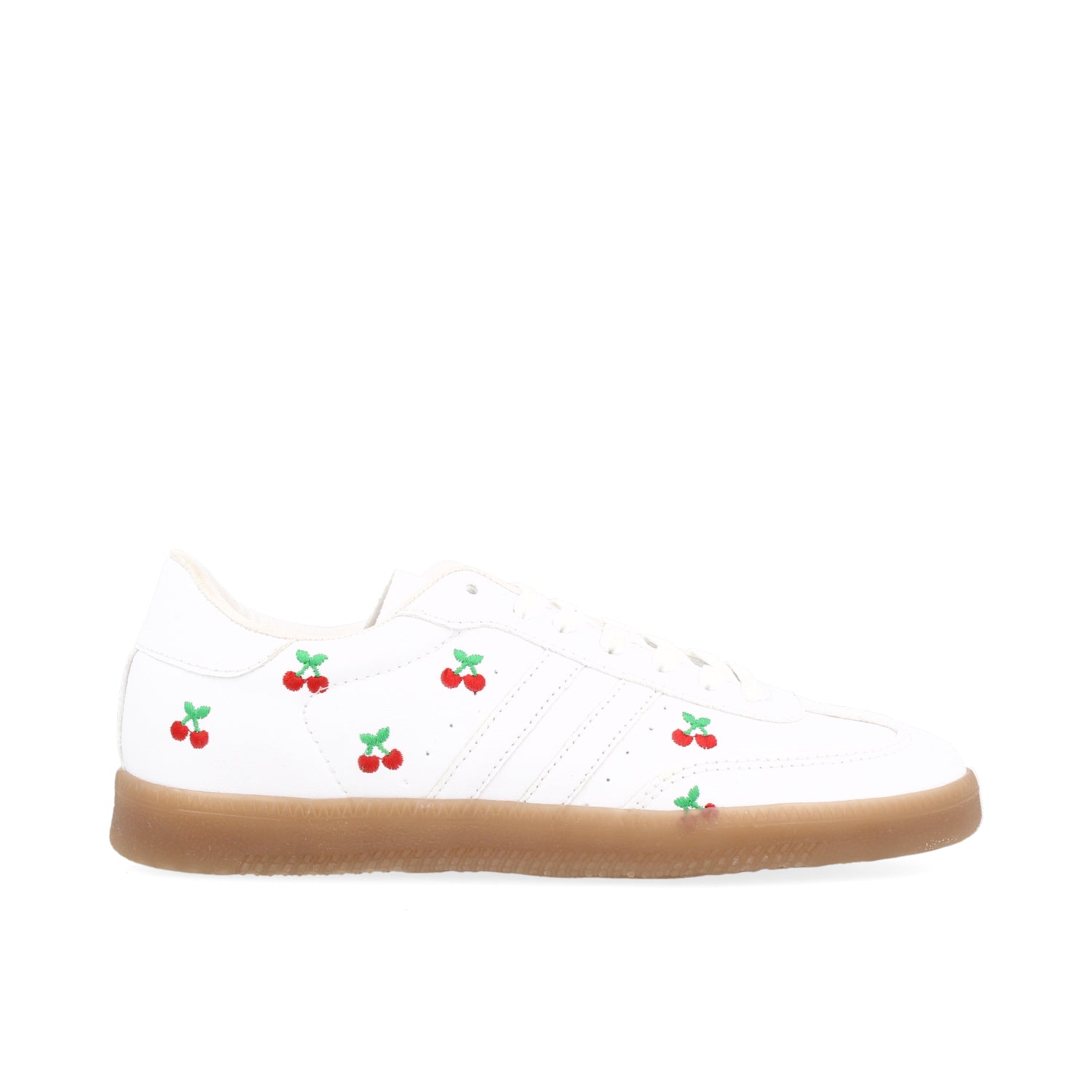 Tenis Urbano Vazza color Blanco para Mujer con diseño de Cerezas
