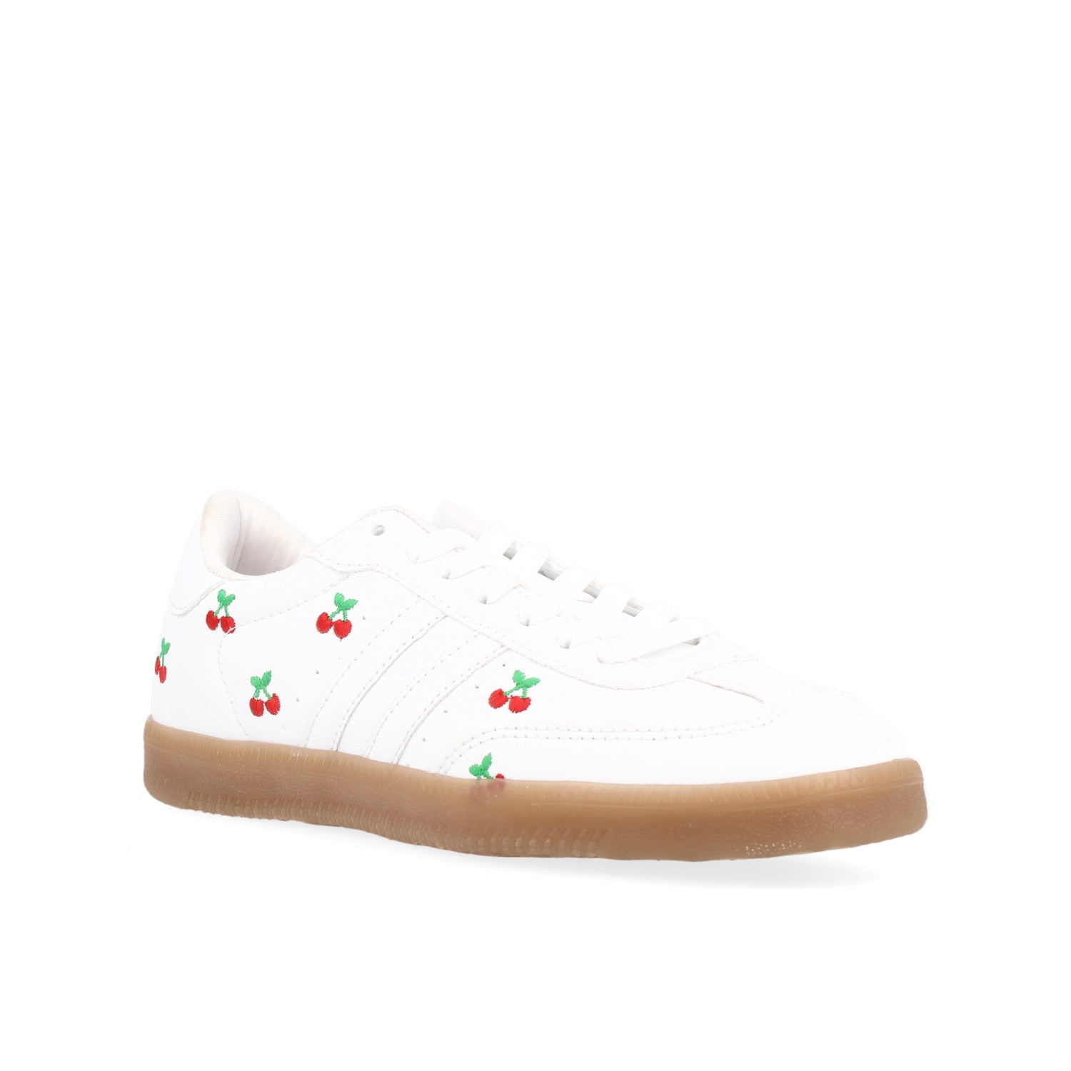 Tenis Urbano Vazza color Blanco para Mujer con diseño de Cerezas