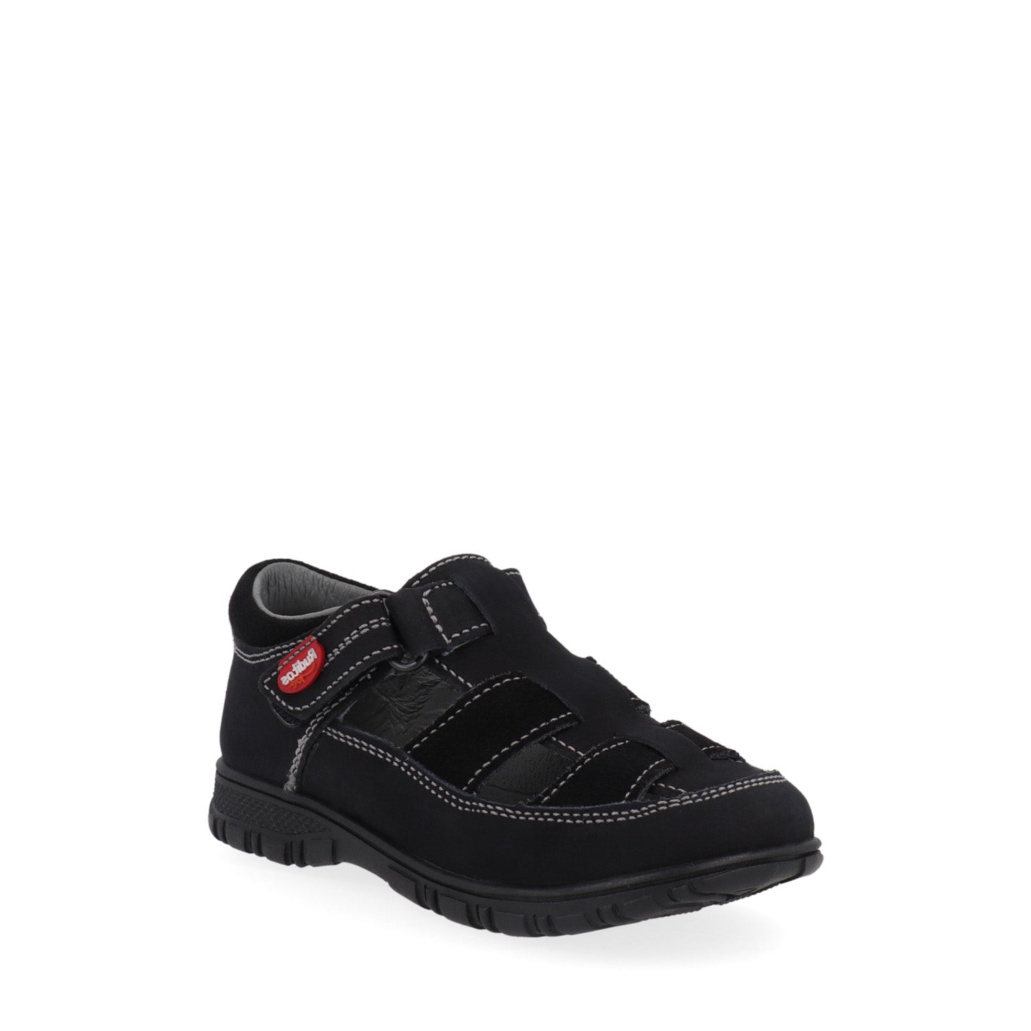 Sandalia Casual Ruditos color Negro para Niño