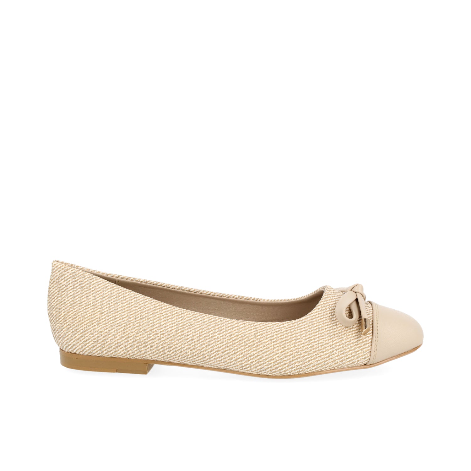 Ballerina Casual Vazza color Crema para Mujer