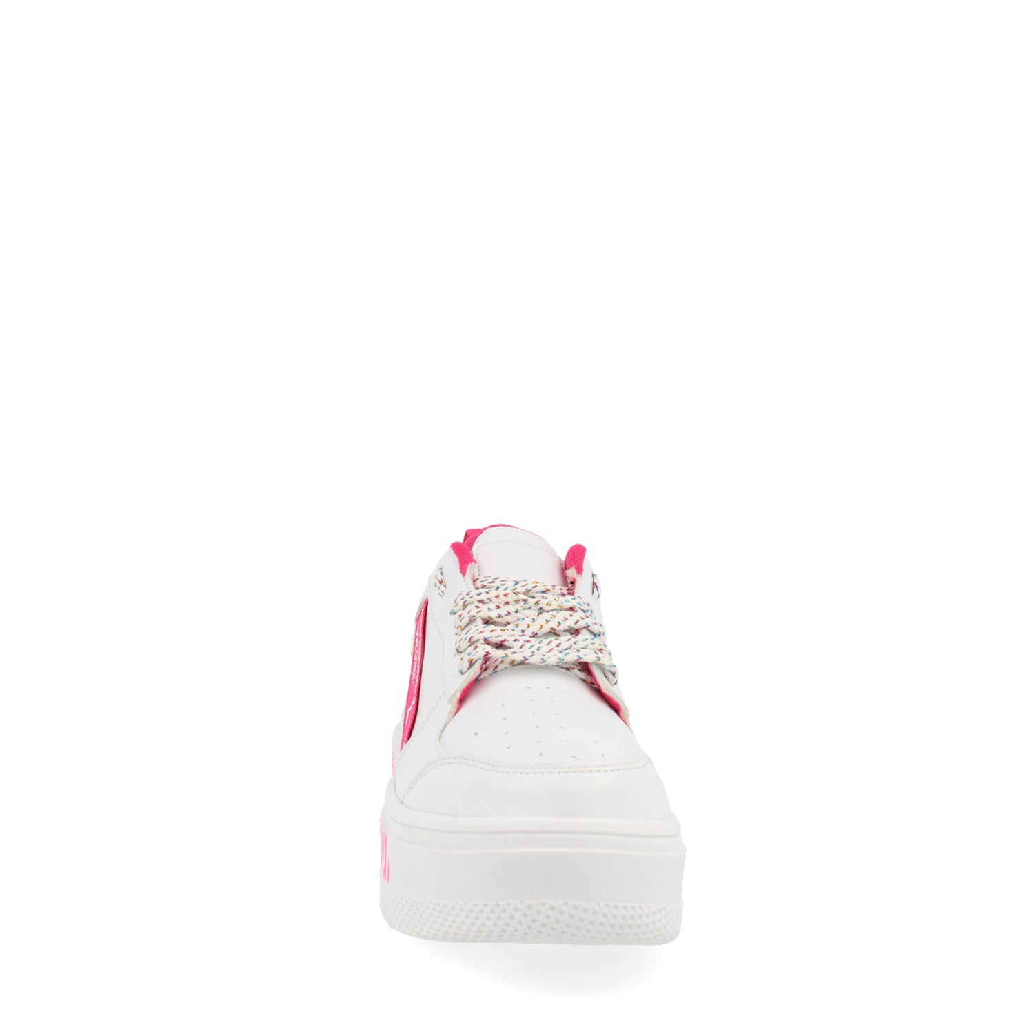 Tenis Estilo Urbano Vazza color Blanco con detalles en rosa para Mujer