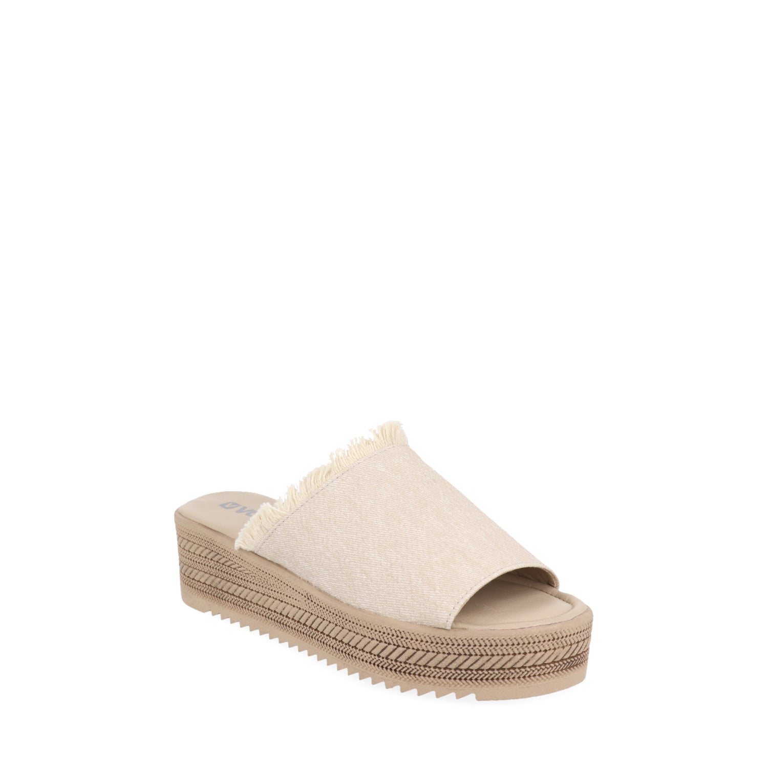 Sandalia de TacÃ³n Vazza color Beige para Mujer