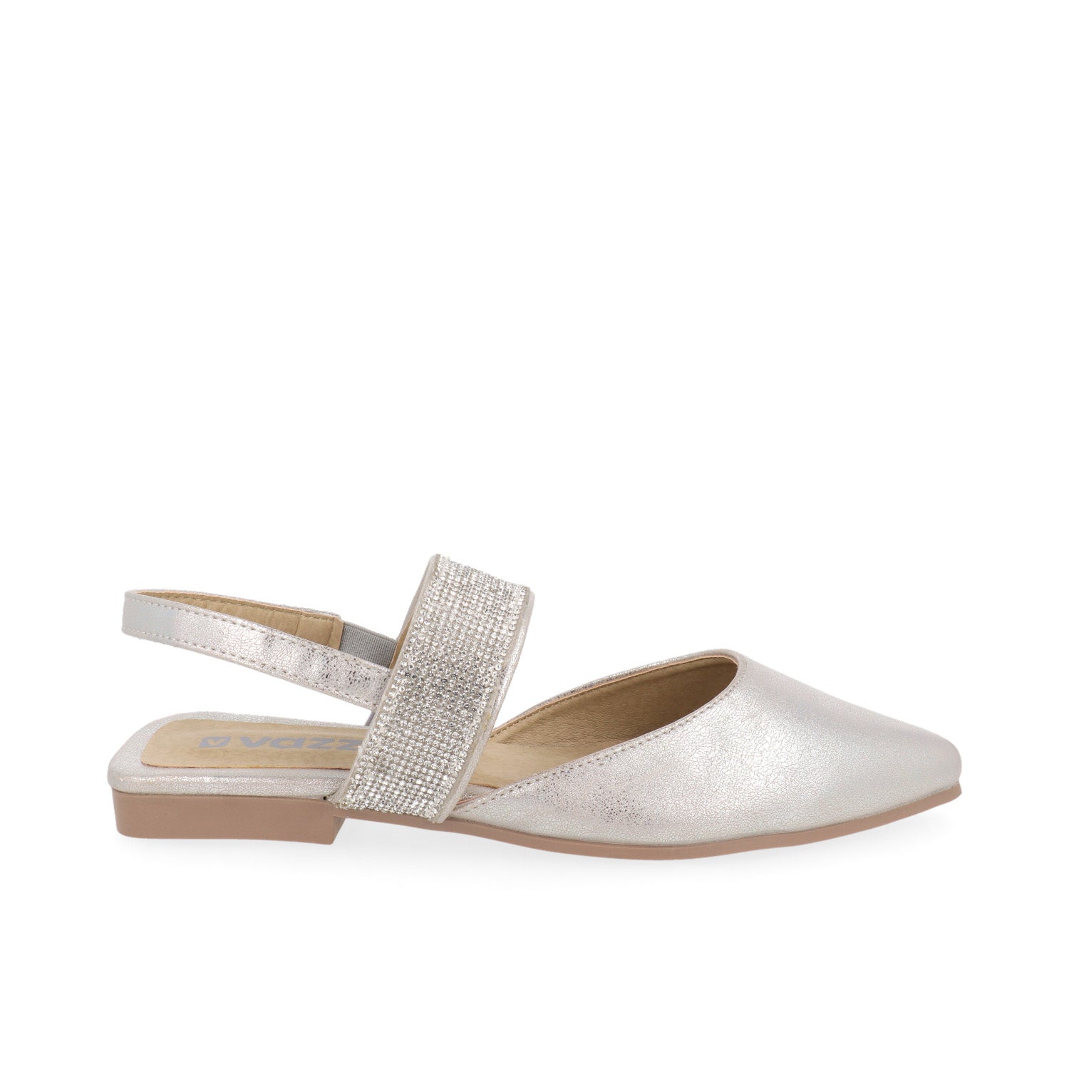 Ballerina Casual Vazza color Plata para Mujer