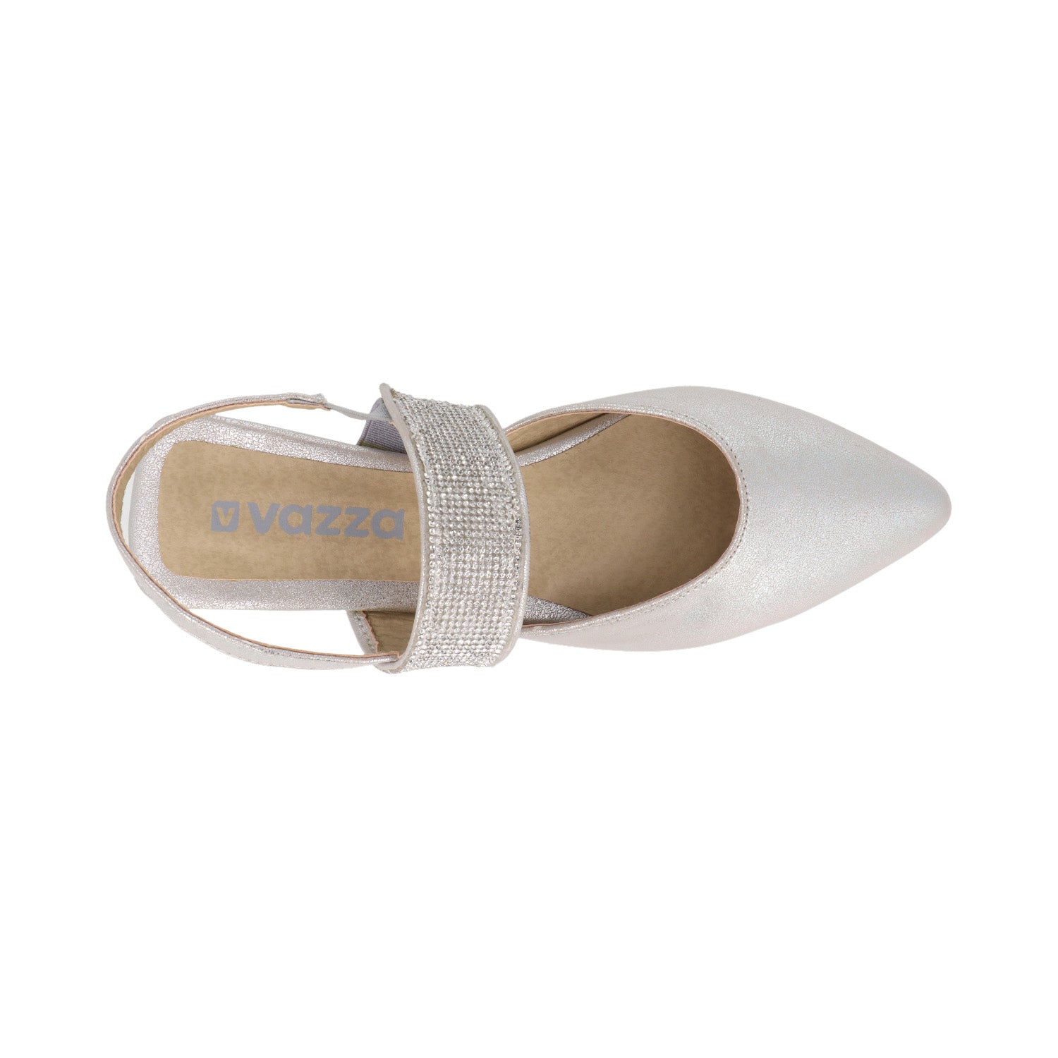 Ballerina Casual Vazza color Plata para Mujer