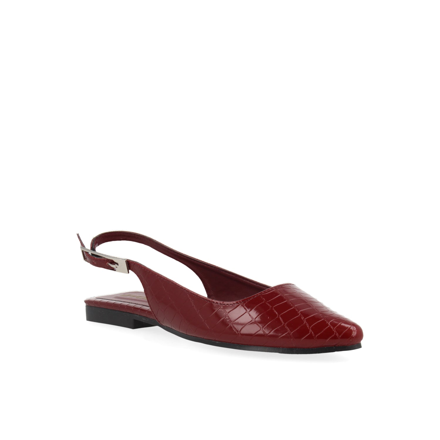 Ballerina Casual Vazza  color Vino para Mujer
