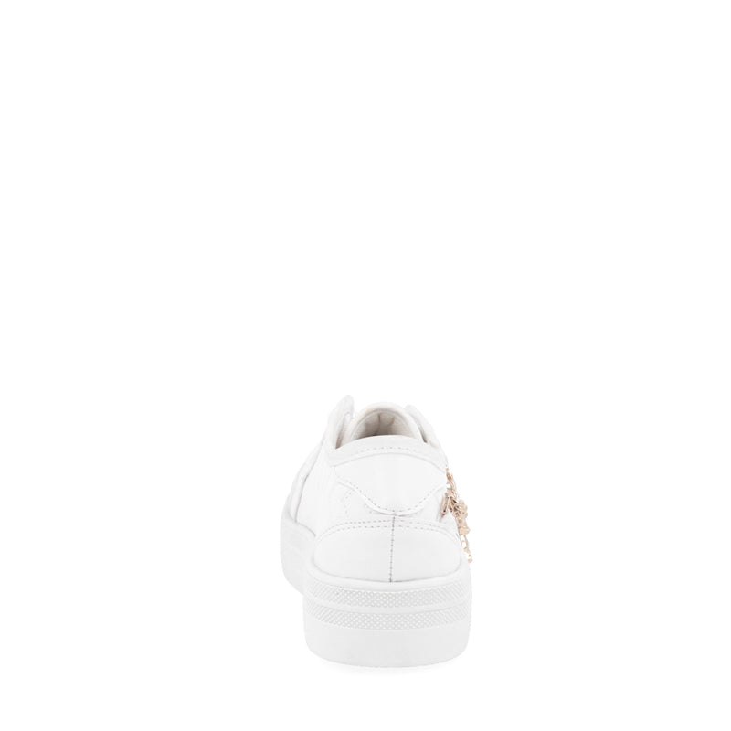 Tenis Casual Vazza color Blanco con accesorio para Niña