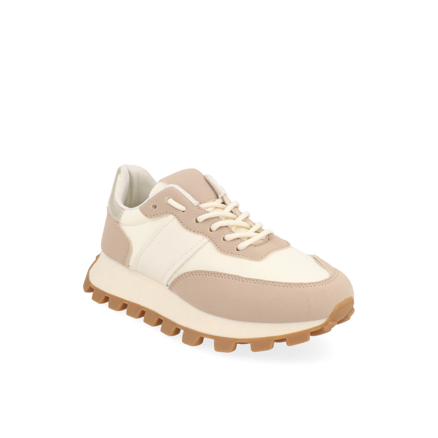 Tenis Casual Vazza color Latte para Mujer