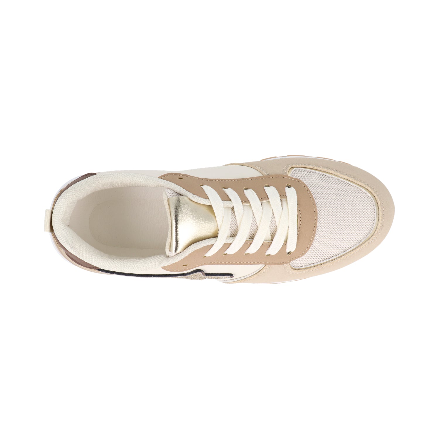 Tenis Casual Vazza color Beige para Mujer