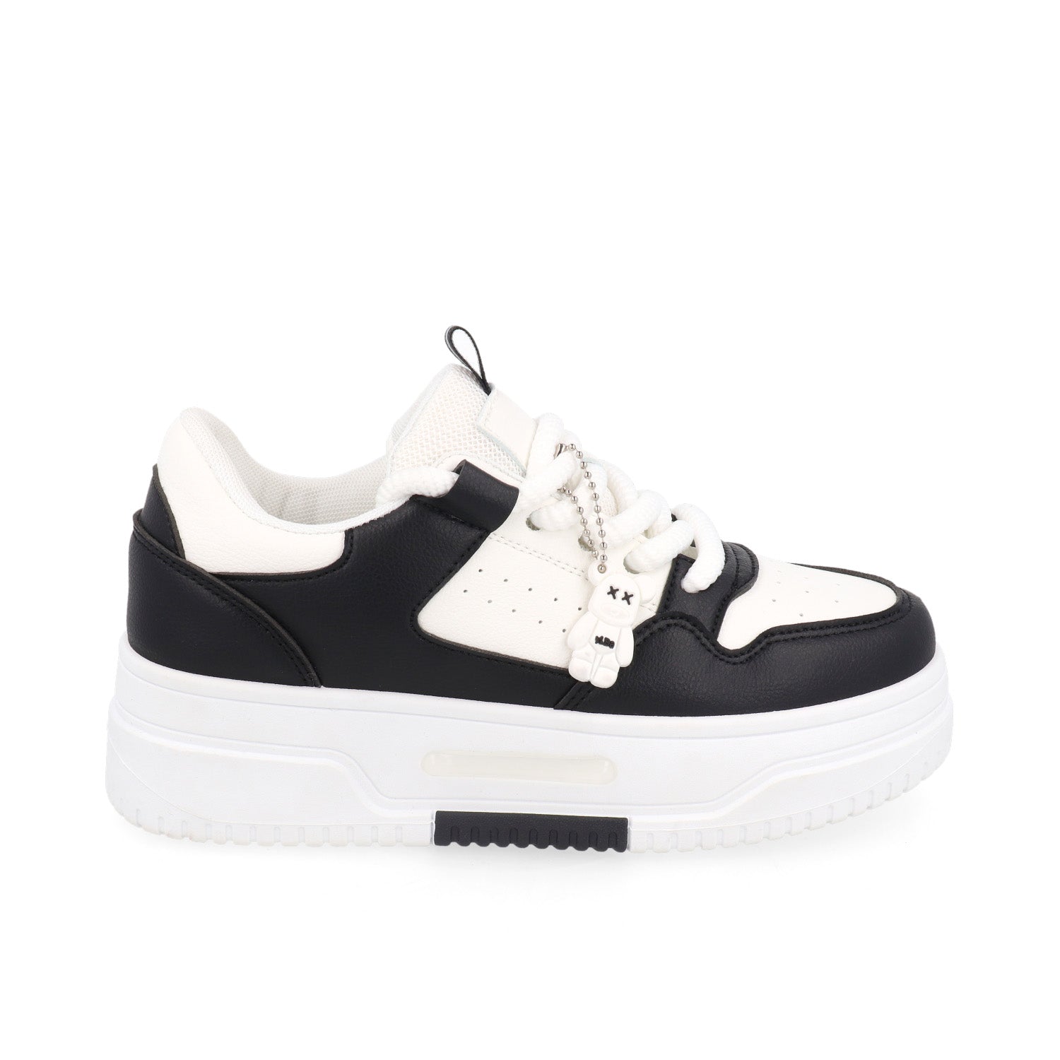 Tenis Casual Vazza color Blanc/Negro para Mujer