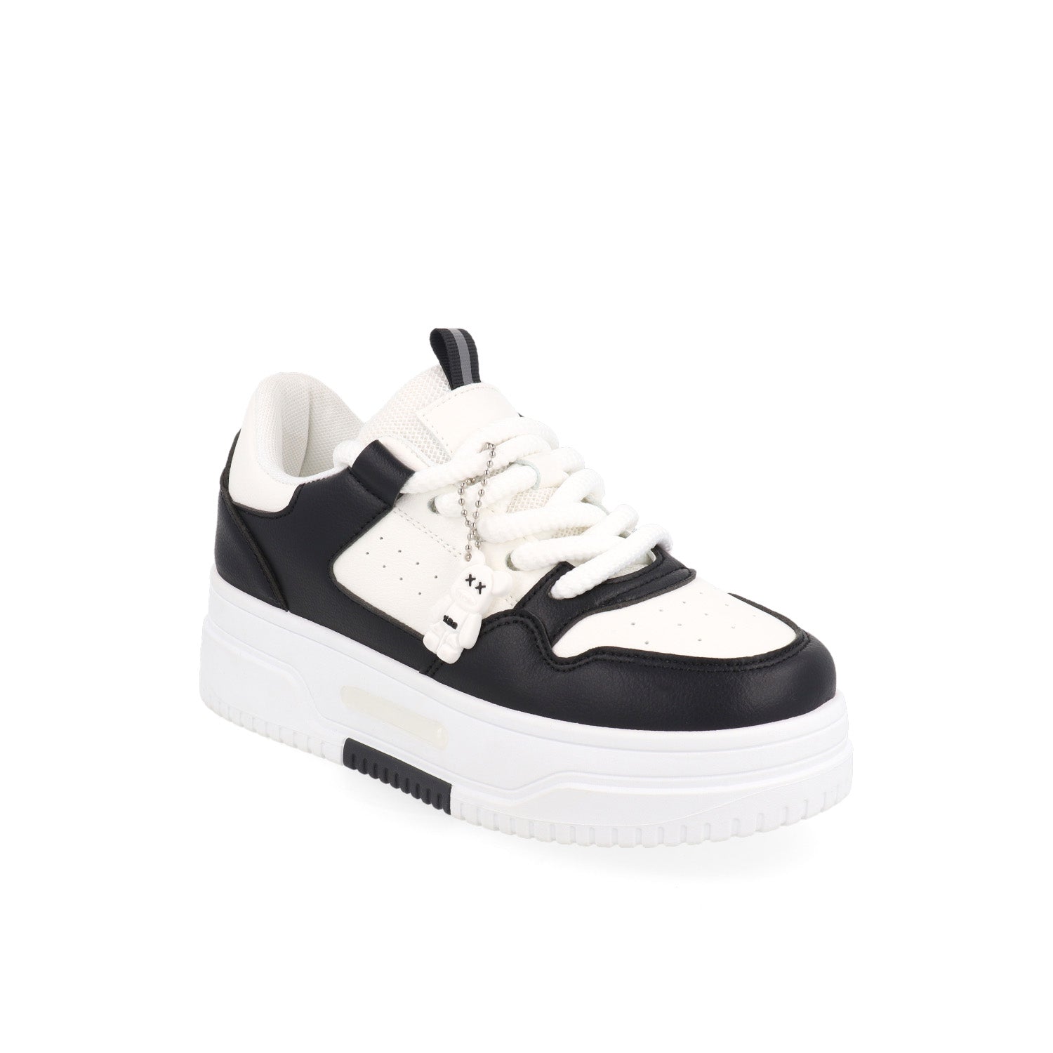 Tenis Casual Vazza color Blanc/Negro para Mujer