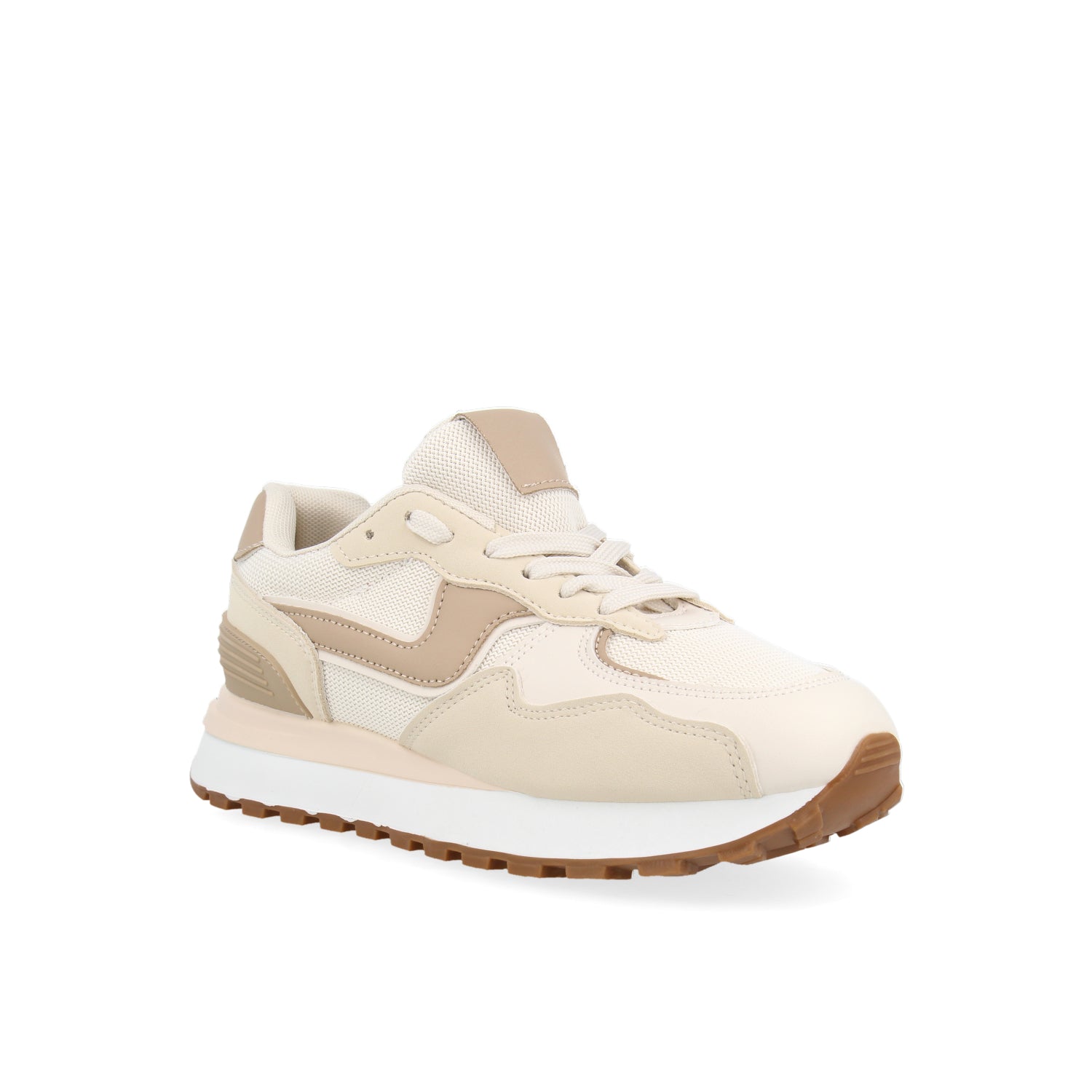 Tenis Urbano  Vazza  color Latte para Mujer