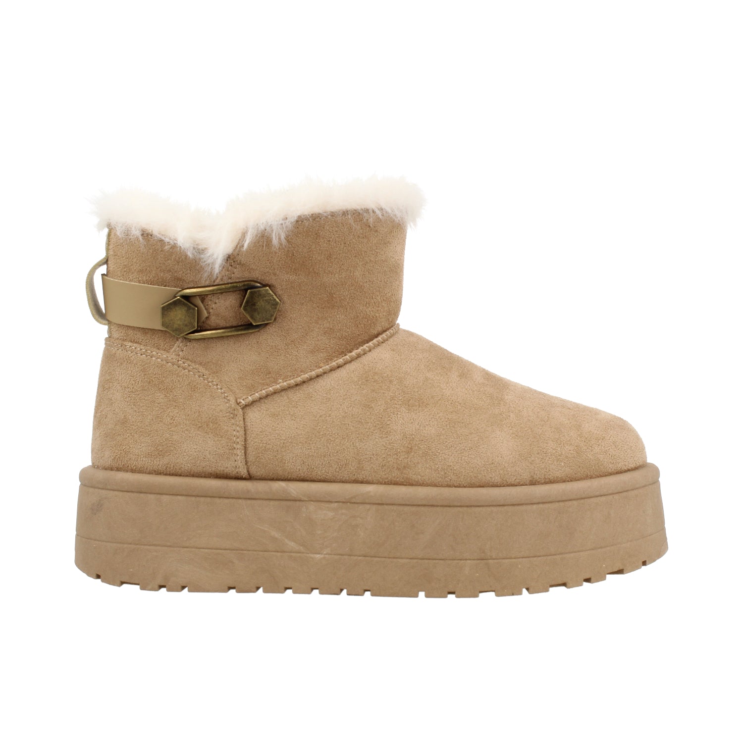 Botin Casual Vazza color Khaki para Mujer