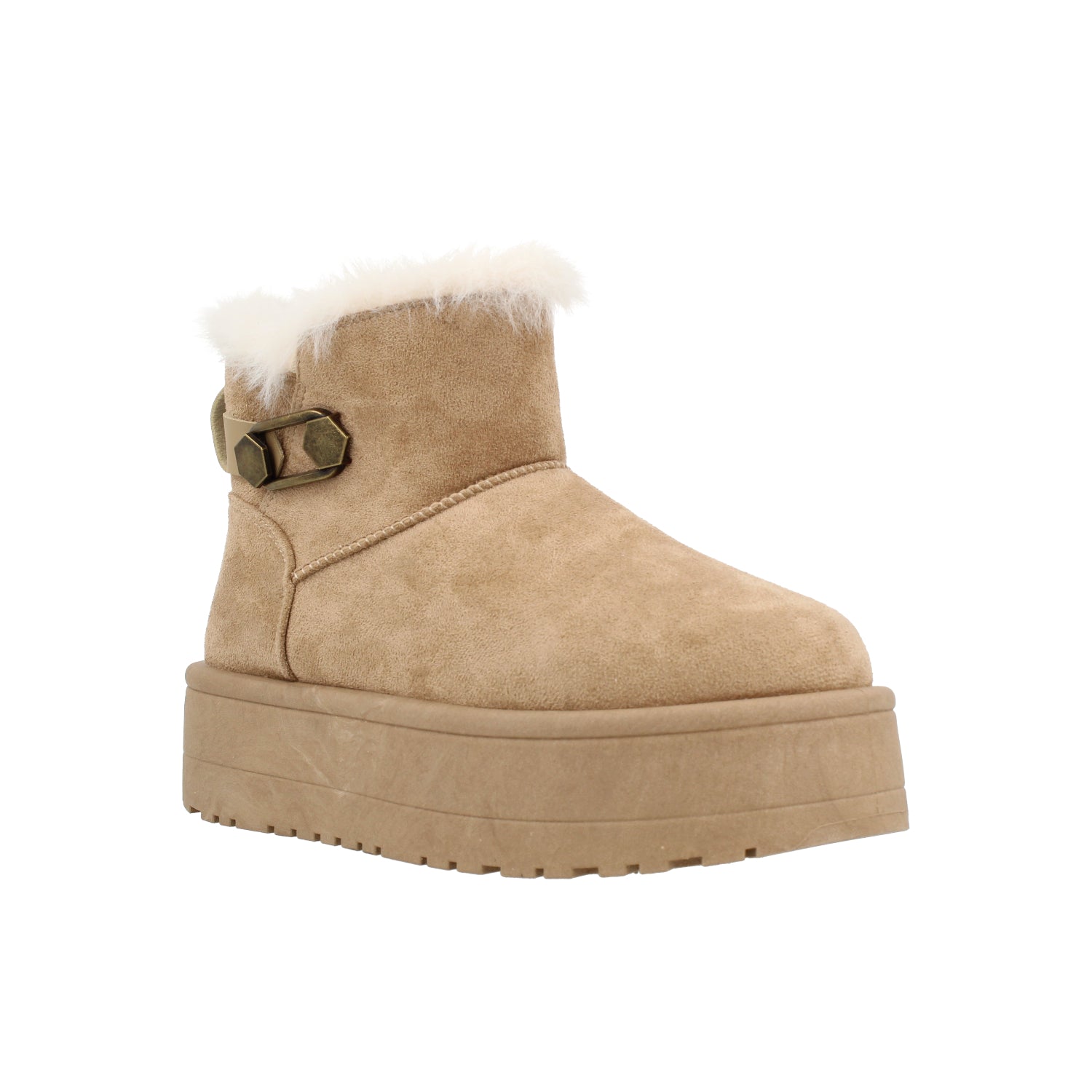 Botin Casual Vazza color Khaki para Mujer
