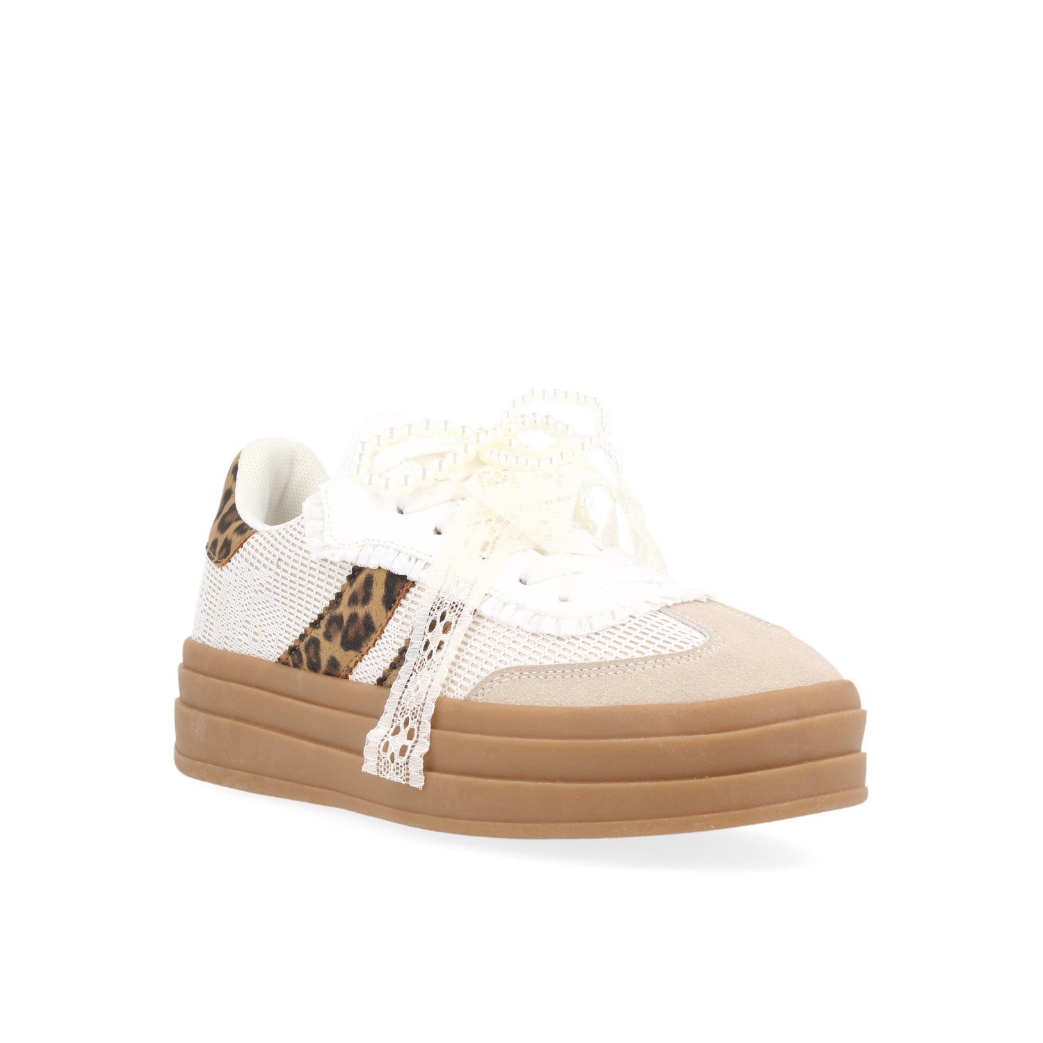 Tenis Urbano Vazza color Latte con Negro para Mujer